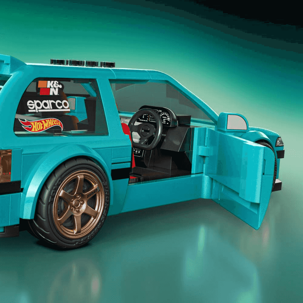 Hot Wheels Brick Shop Custom 90 Honda Civic EF Speed 8 años - Image 6