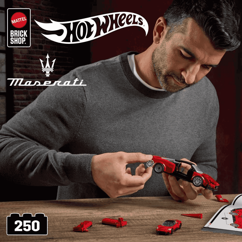 Hot Wheels Brick Shop Maserati MC20 Speed Series 250 piezas 8 años - Image 2