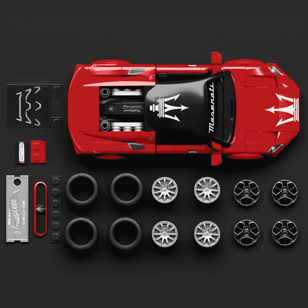 Hot Wheels Brick Shop Maserati MC20 Speed Series 250 piezas 8 años - Image 4