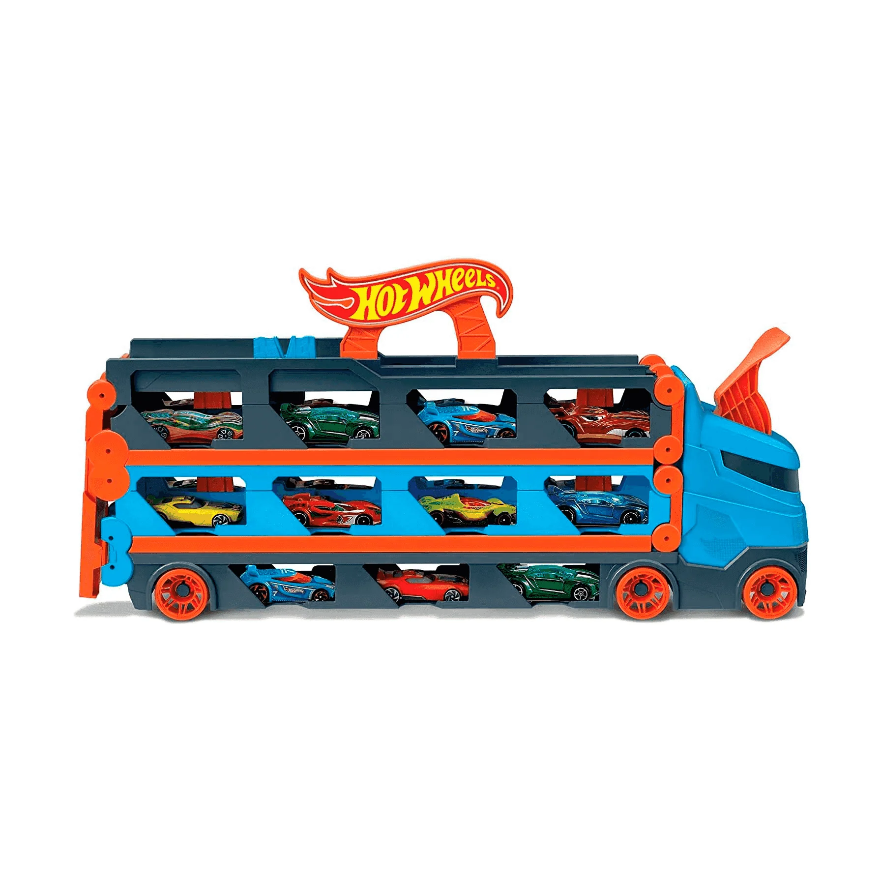 Hot Wheels Camión convertible en pista para coches de juguete 4 años - Image 3