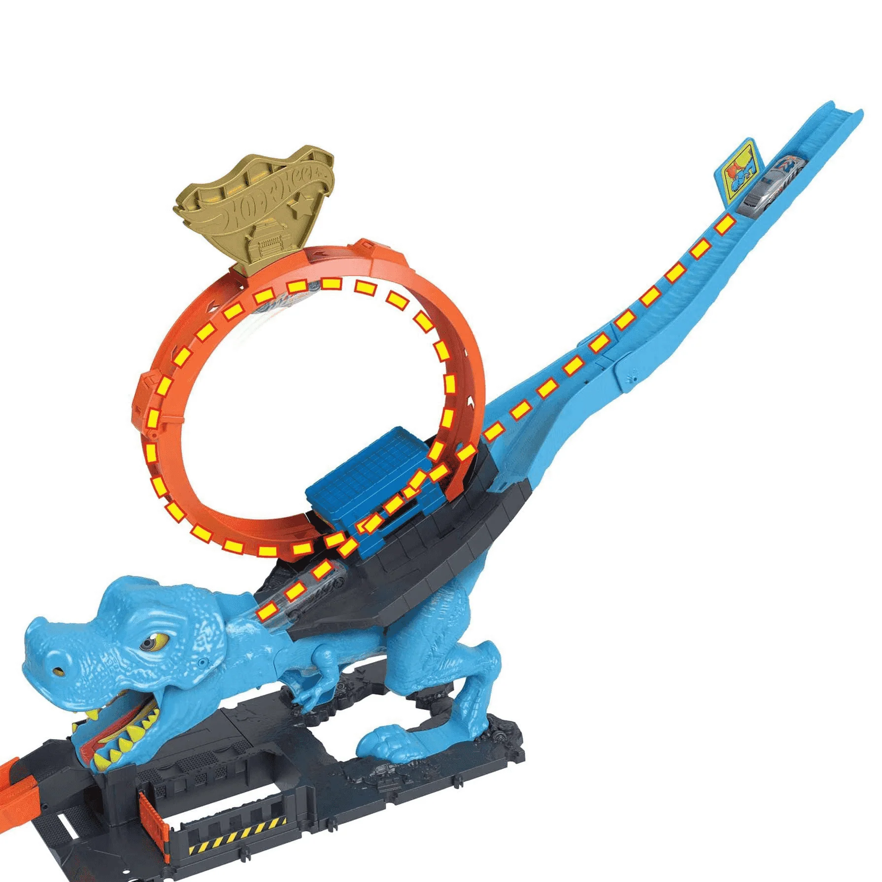 Hot Wheels City Desafío del T-Rex Pista para coches de juguete 4 años - Image 3