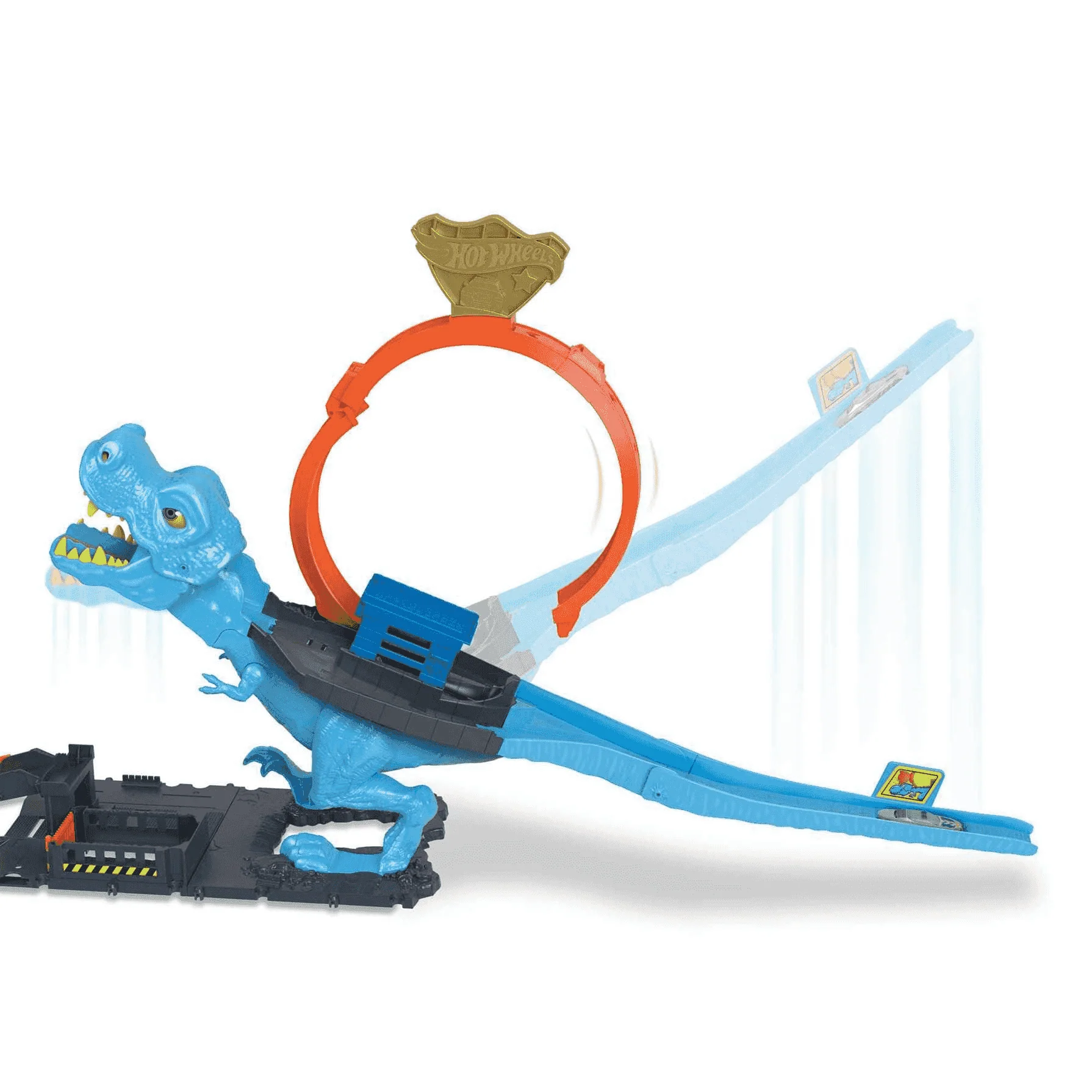 Hot Wheels City Desafío del T-Rex Pista para coches de juguete 4 años - Image 4