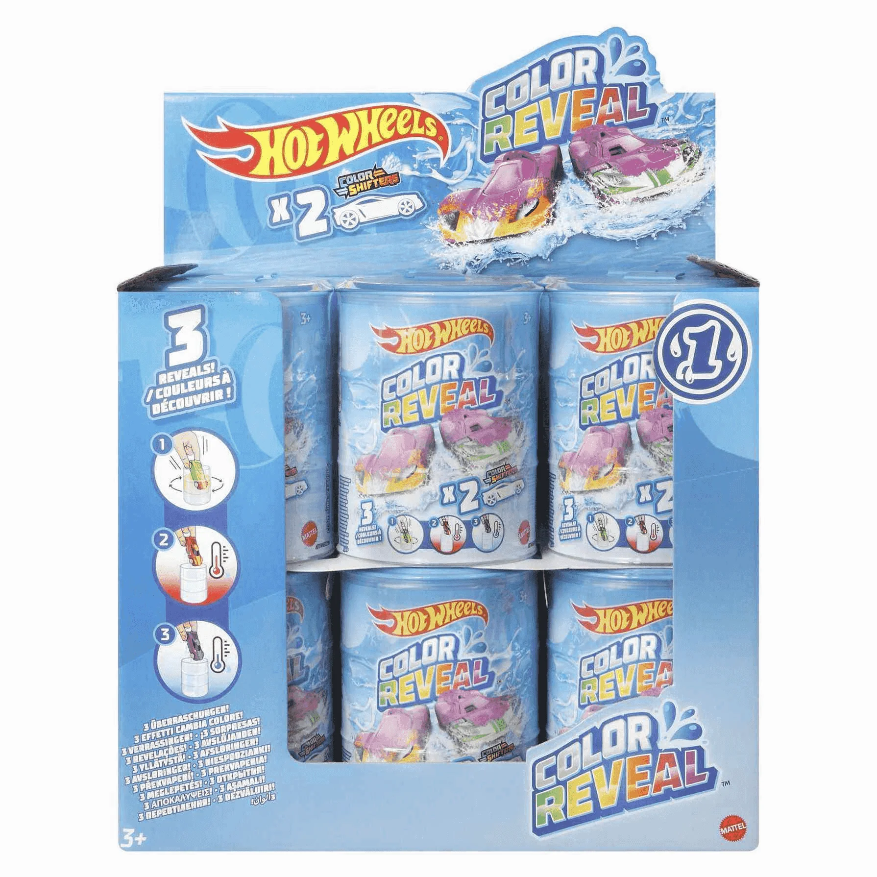Hot Wheels Color Reveal coche de juguete 3 años