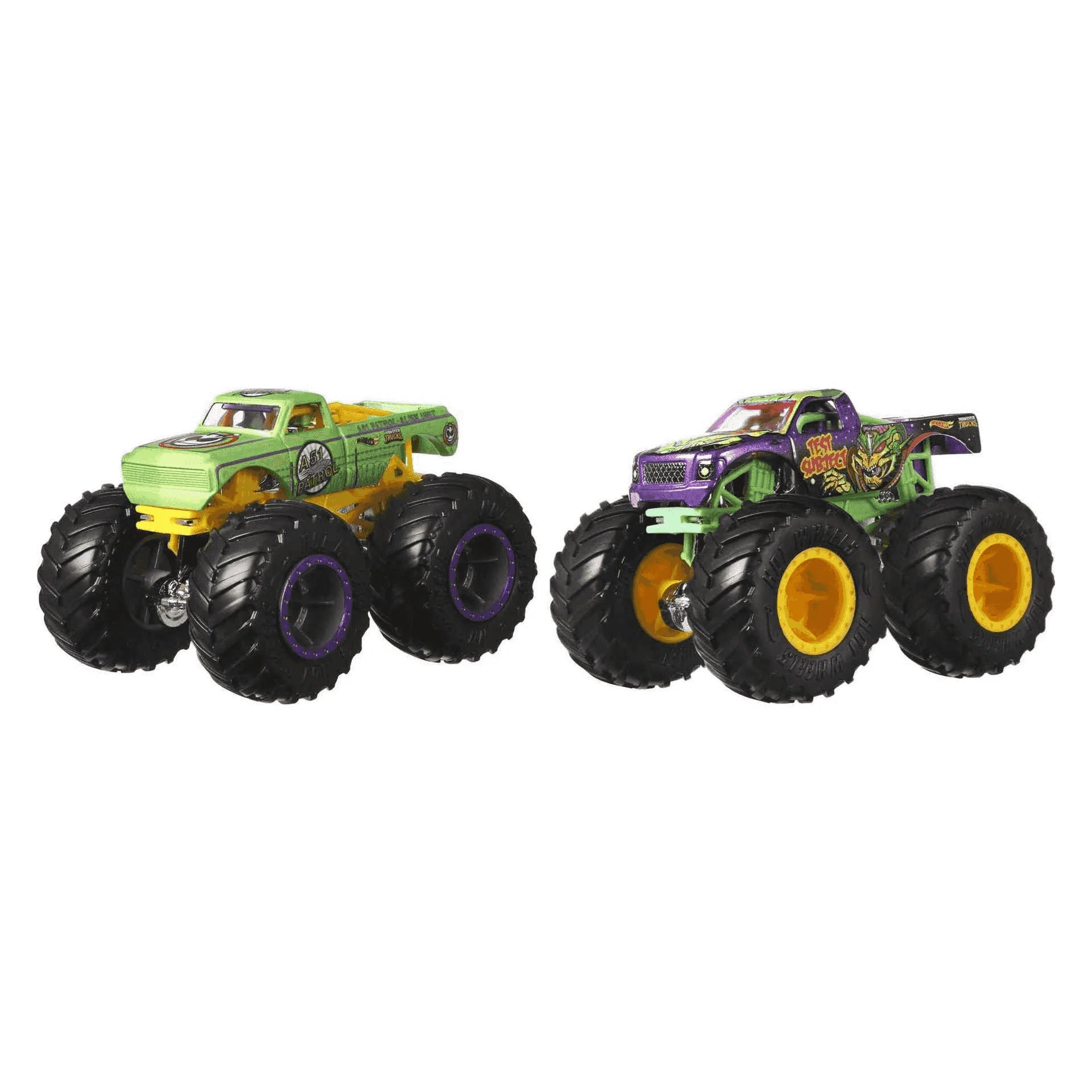 Hot Wheels Monster Truck coches de juguetes duetos de demolición 1:64 modelos surtidos (Mattel FYJ64 - Image 3