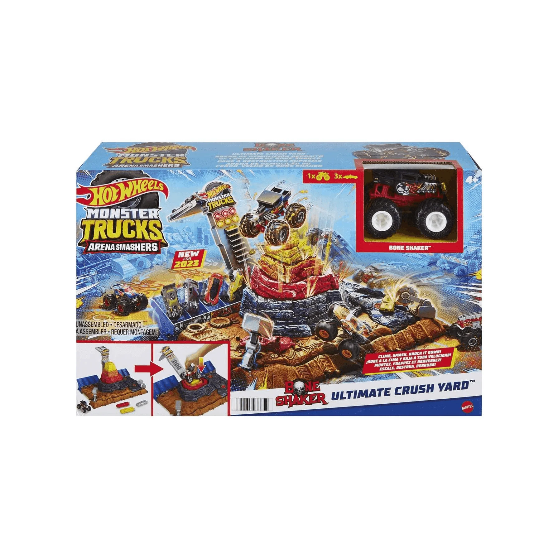 Hot Wheels Monster Trucks Arena World Pista central con coches 3 años