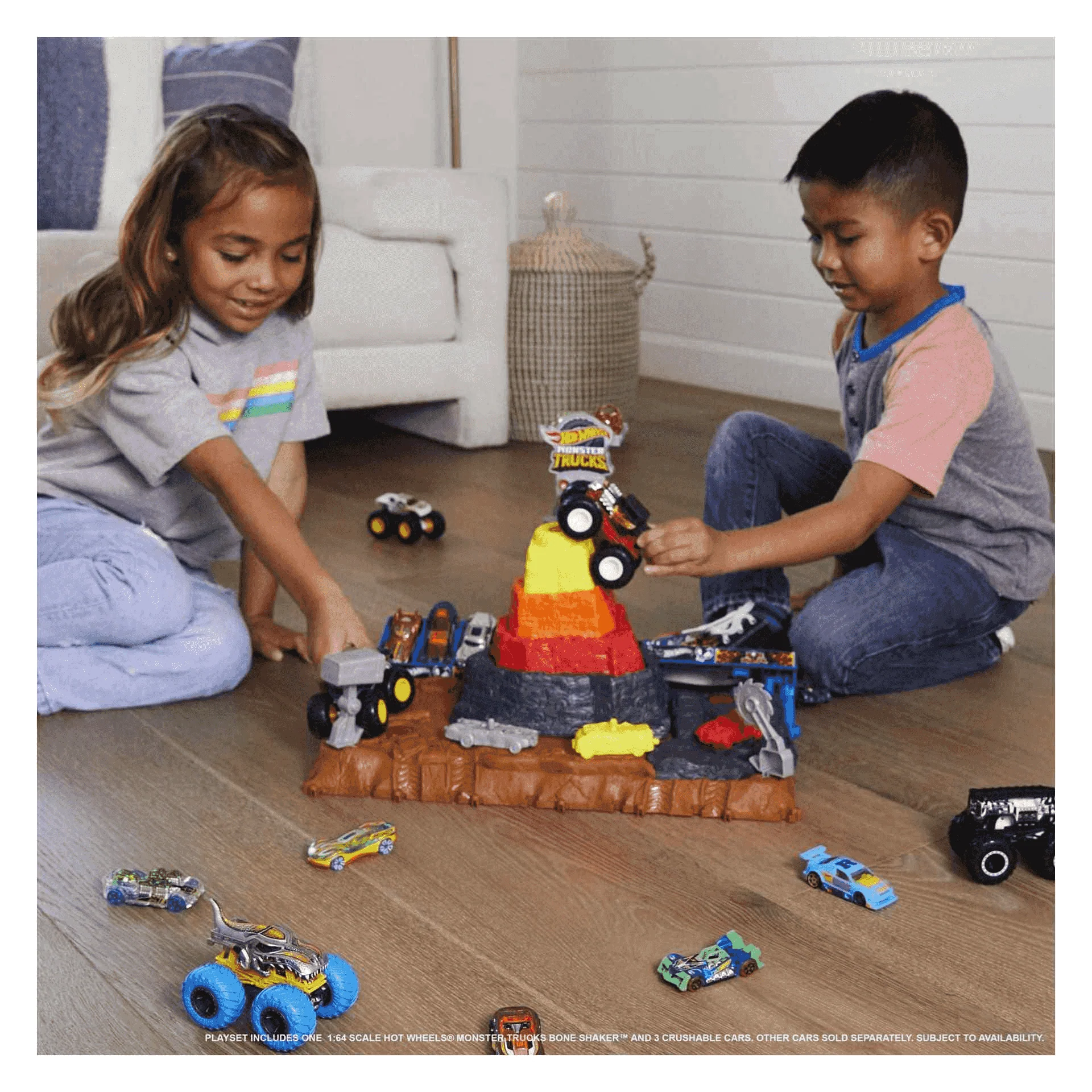 Hot Wheels Monster Trucks Arena World Pista central con coches 3 años - Image 6