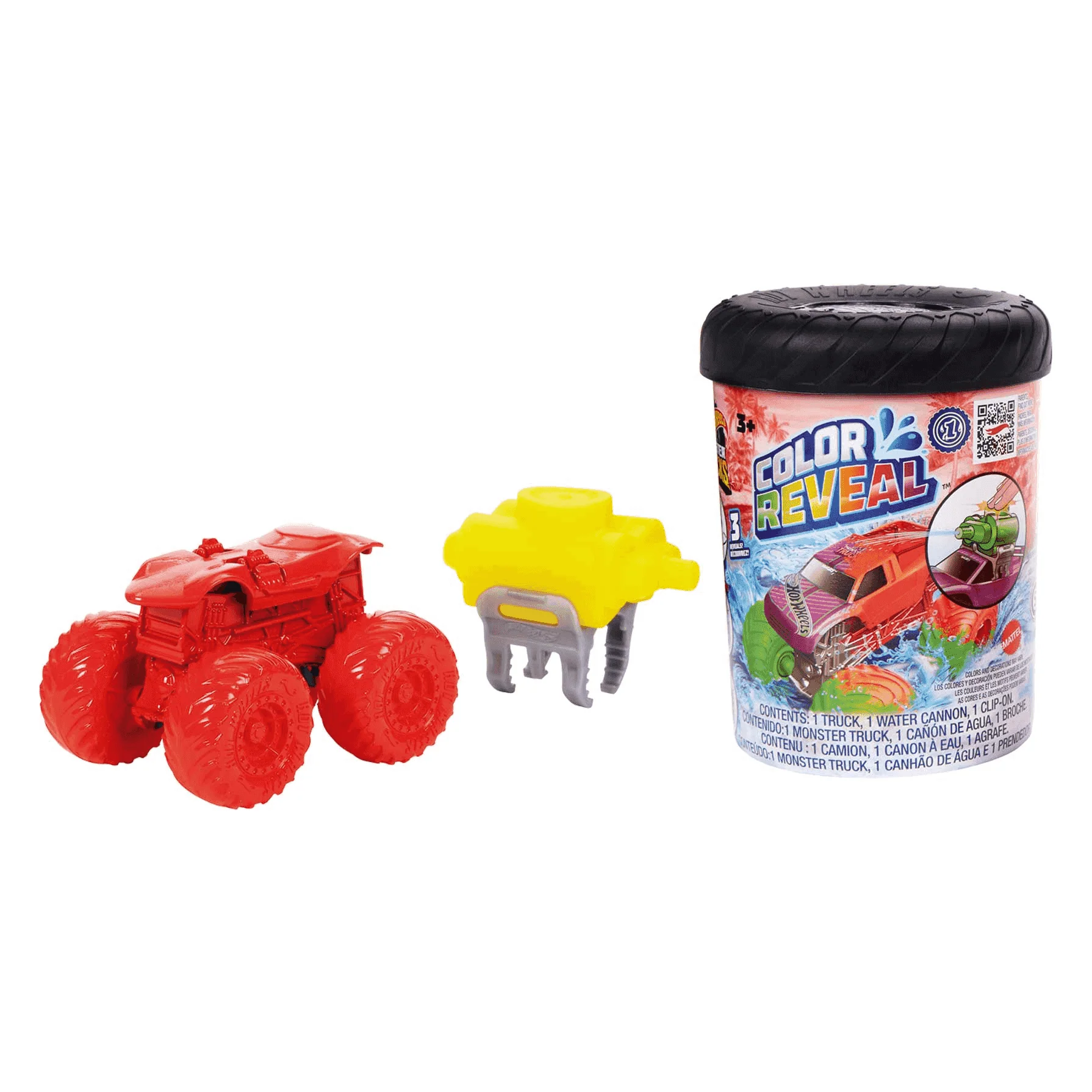 Hot Wheels Monster Trucks Coche de juguete Color Reveal 3 años