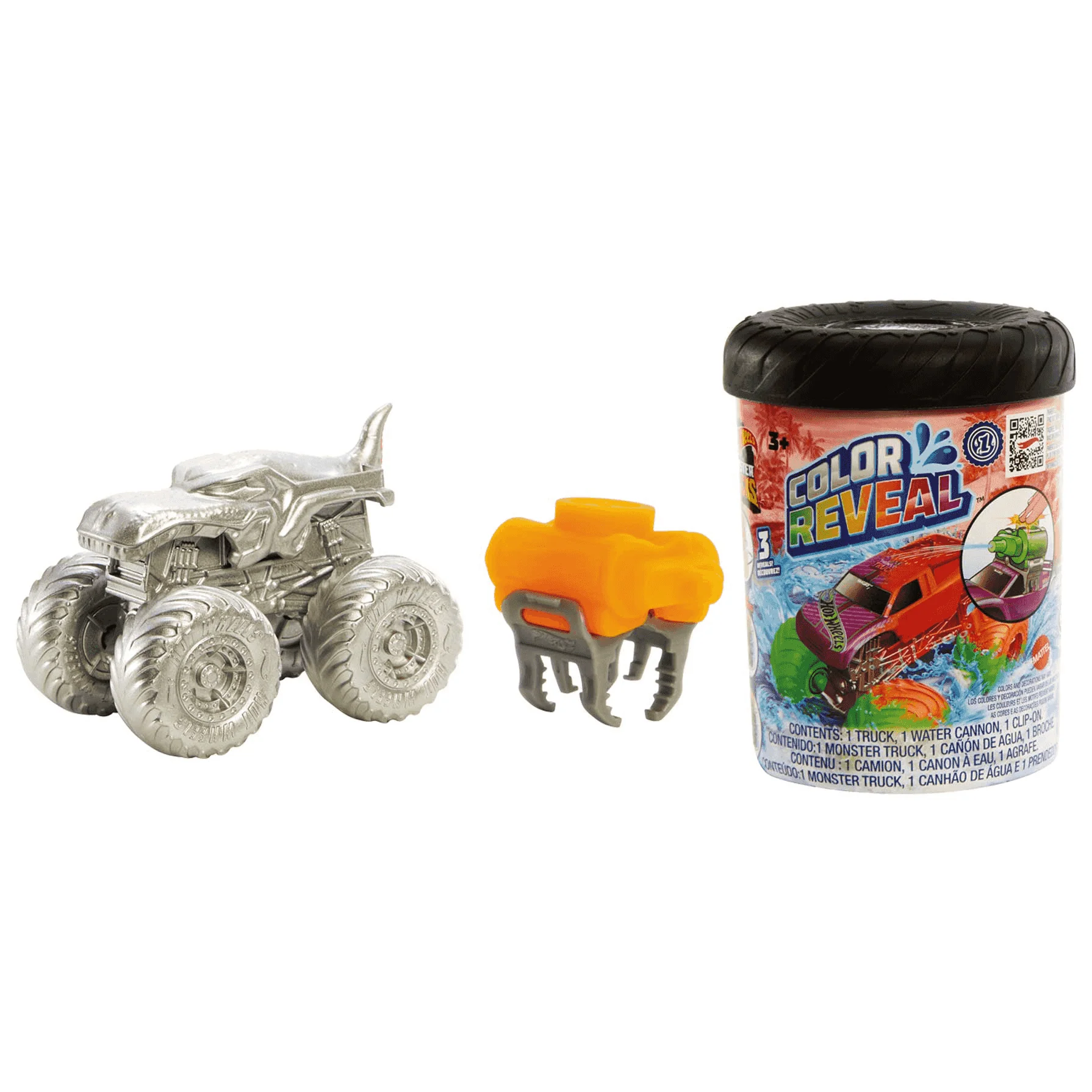 Hot Wheels Monster Trucks Coche de juguete Color Reveal 3 años - Image 3