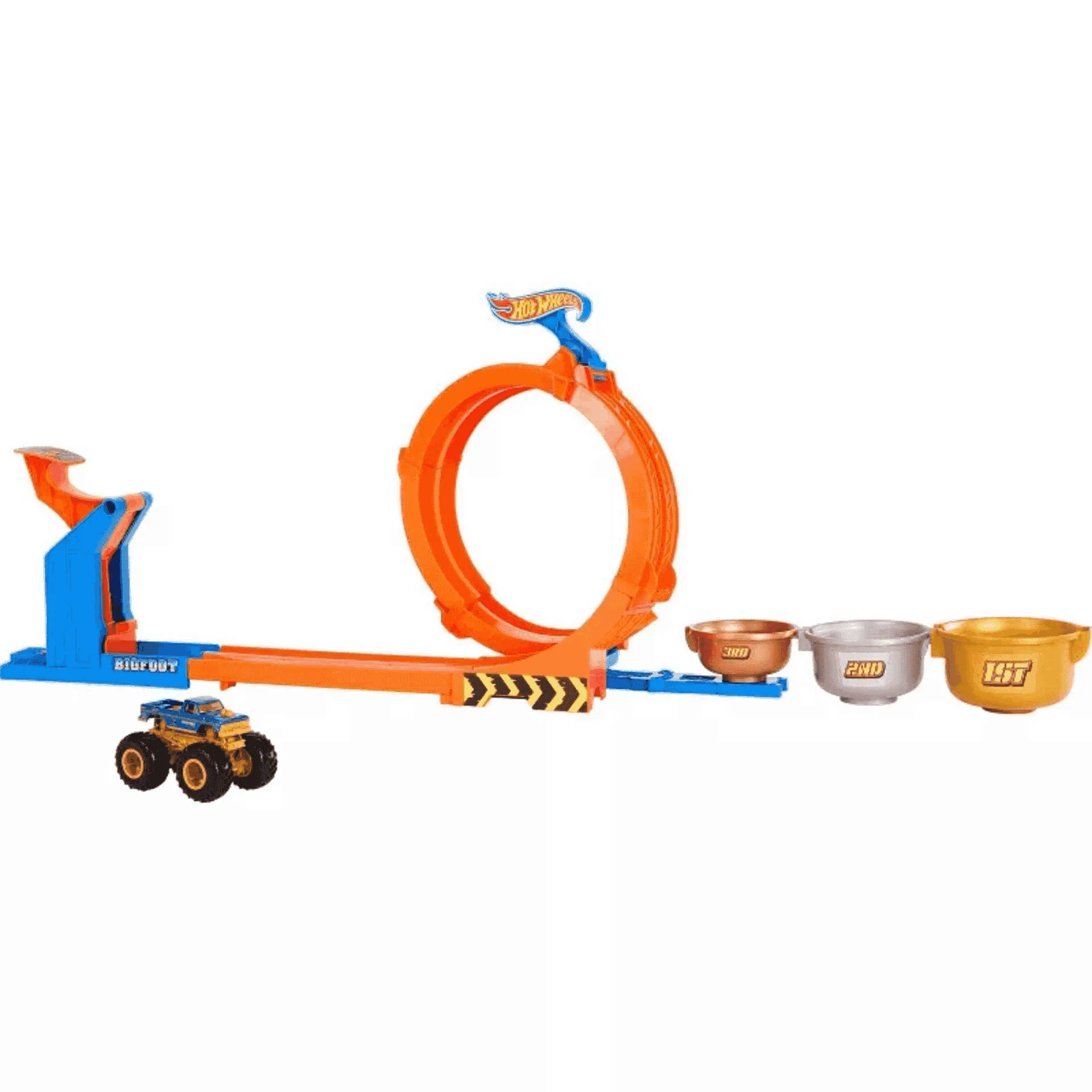 Hot Wheels Monster Trucks Desafío de Trofeo con Loop y Salto - Image 2
