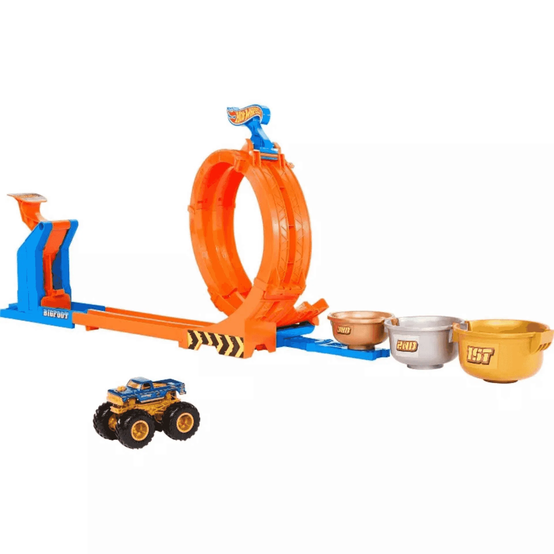 Hot Wheels Monster Trucks Desafío de Trofeo con Loop y Salto - Image 4