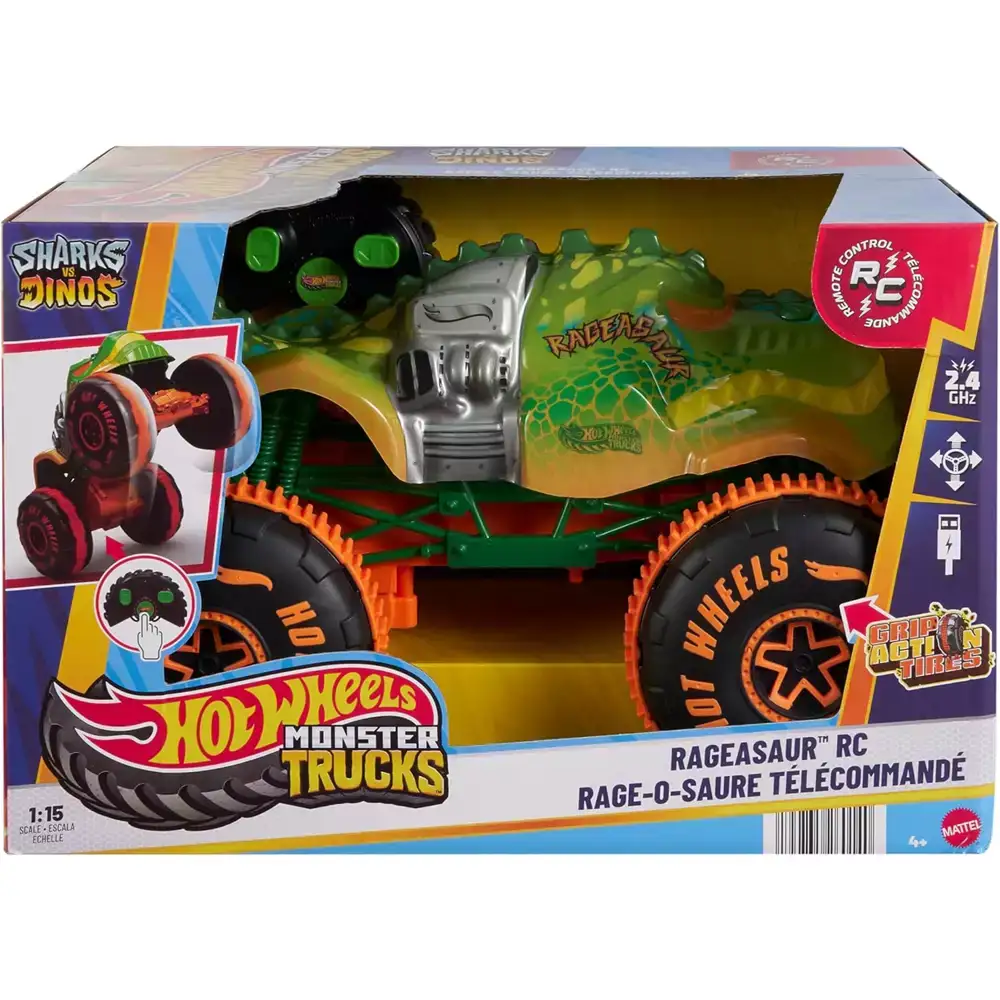 Hot Wheels Monster Trucks Rageasaur RC 1:15 - Image 4