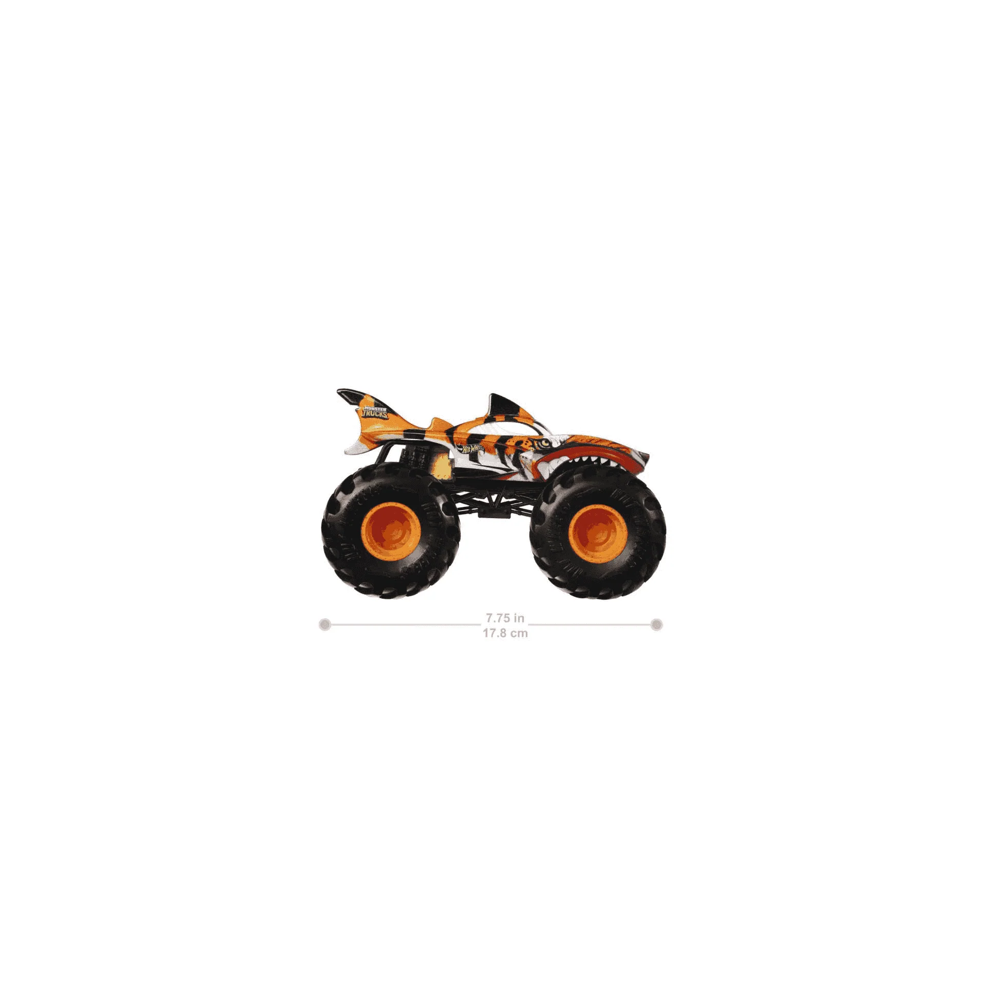 Hot Wheels Monster Trucks Tiburón Tigre de Gran Tamaño HWG91