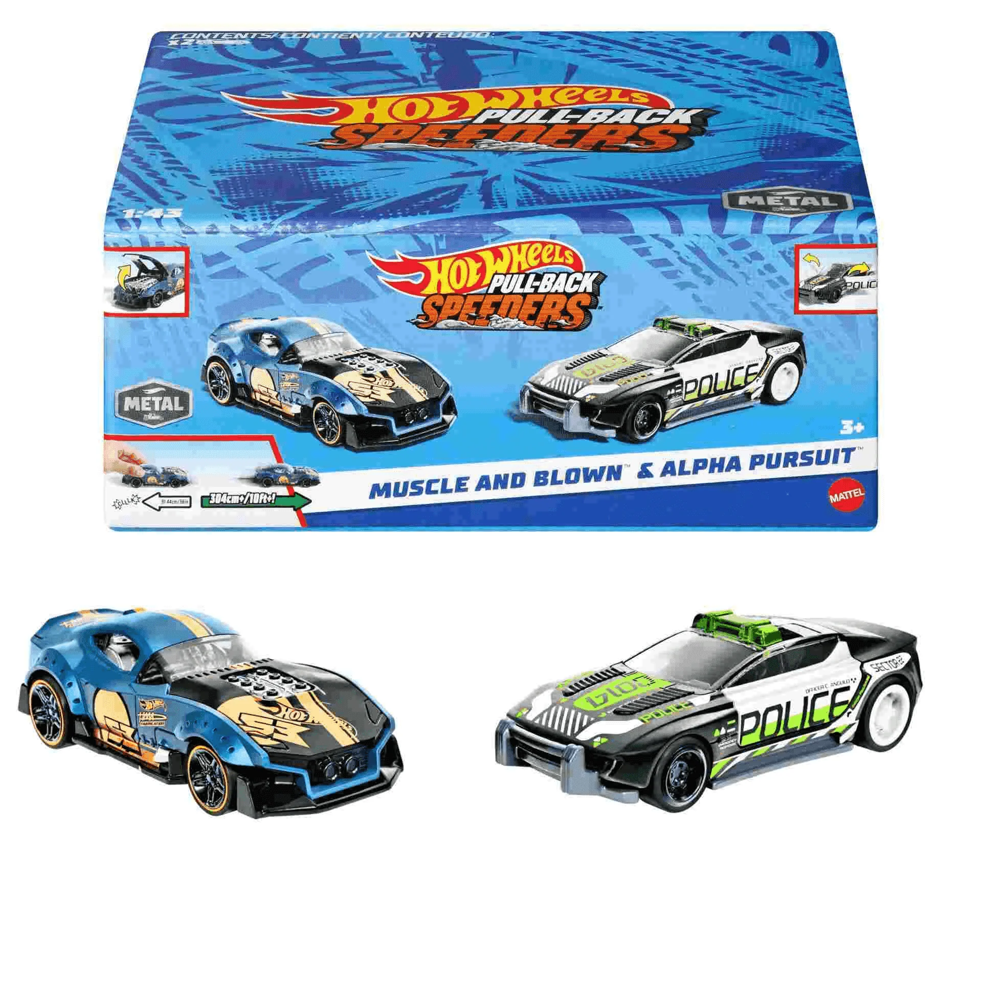 Hot Wheels Pack 2 coches de juguete de carreras - Image 7