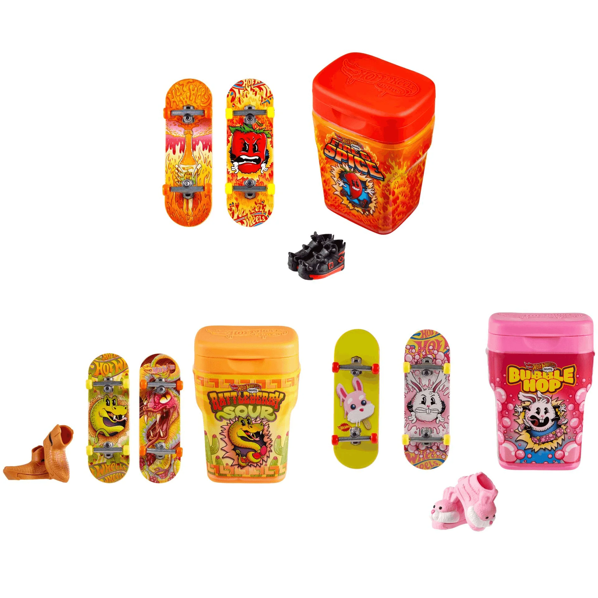 Hot Wheels Skate Caja de chicles con 2 Monopatines - Image 7