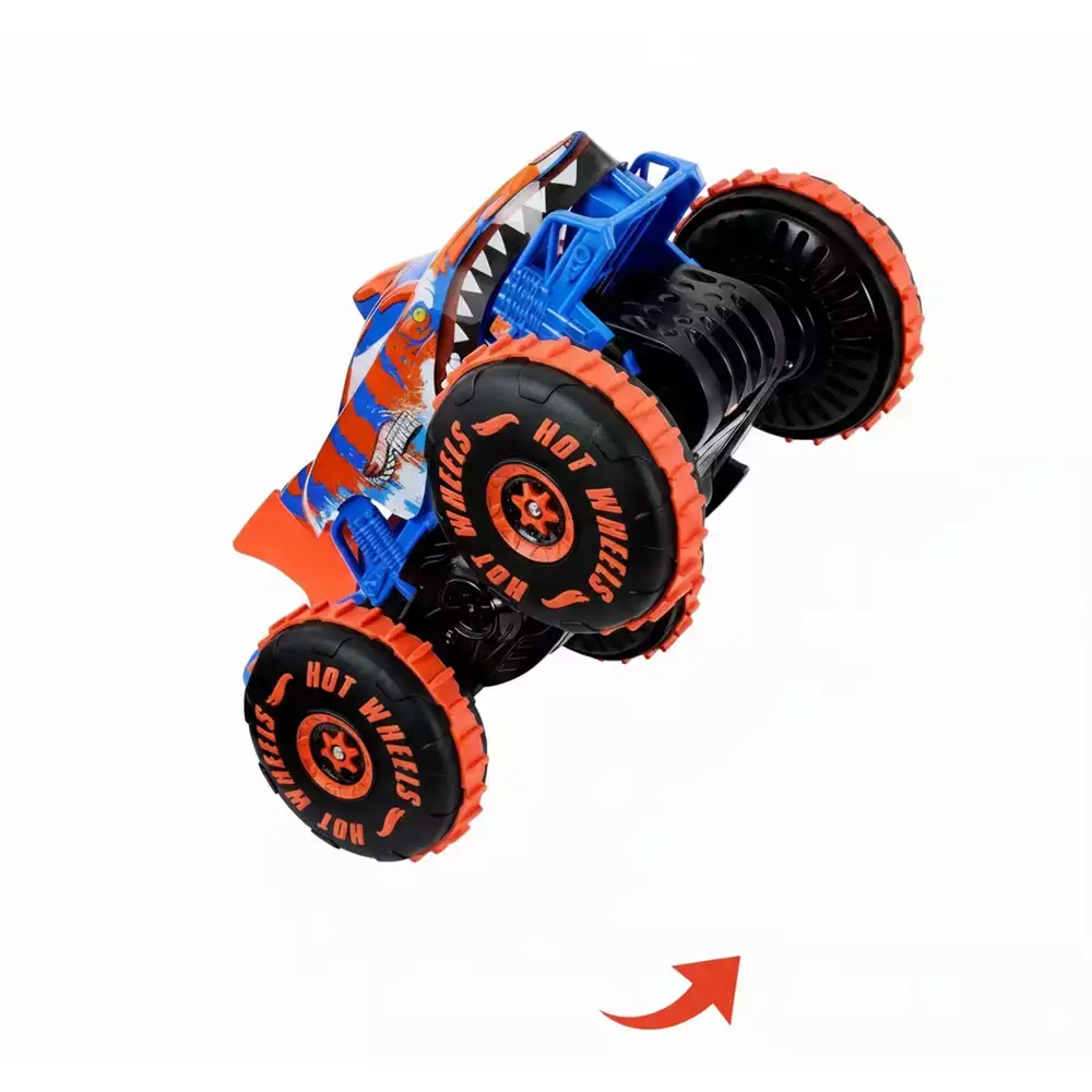 Hot Wheels Monster Trucks Tiger Shark RC Escalador – 3 modos: carrera, escalada y frenético - Image 3