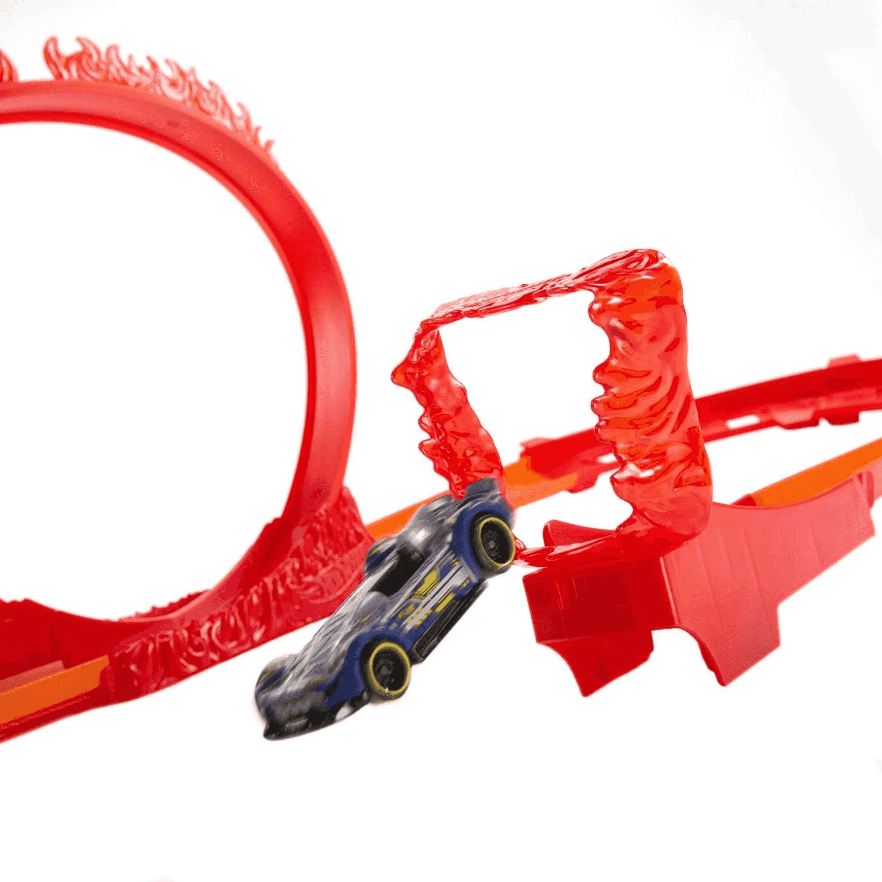 Hot Wheels Track Builder Acrobacias fuego Pista coches juguete 6 años - Image 7