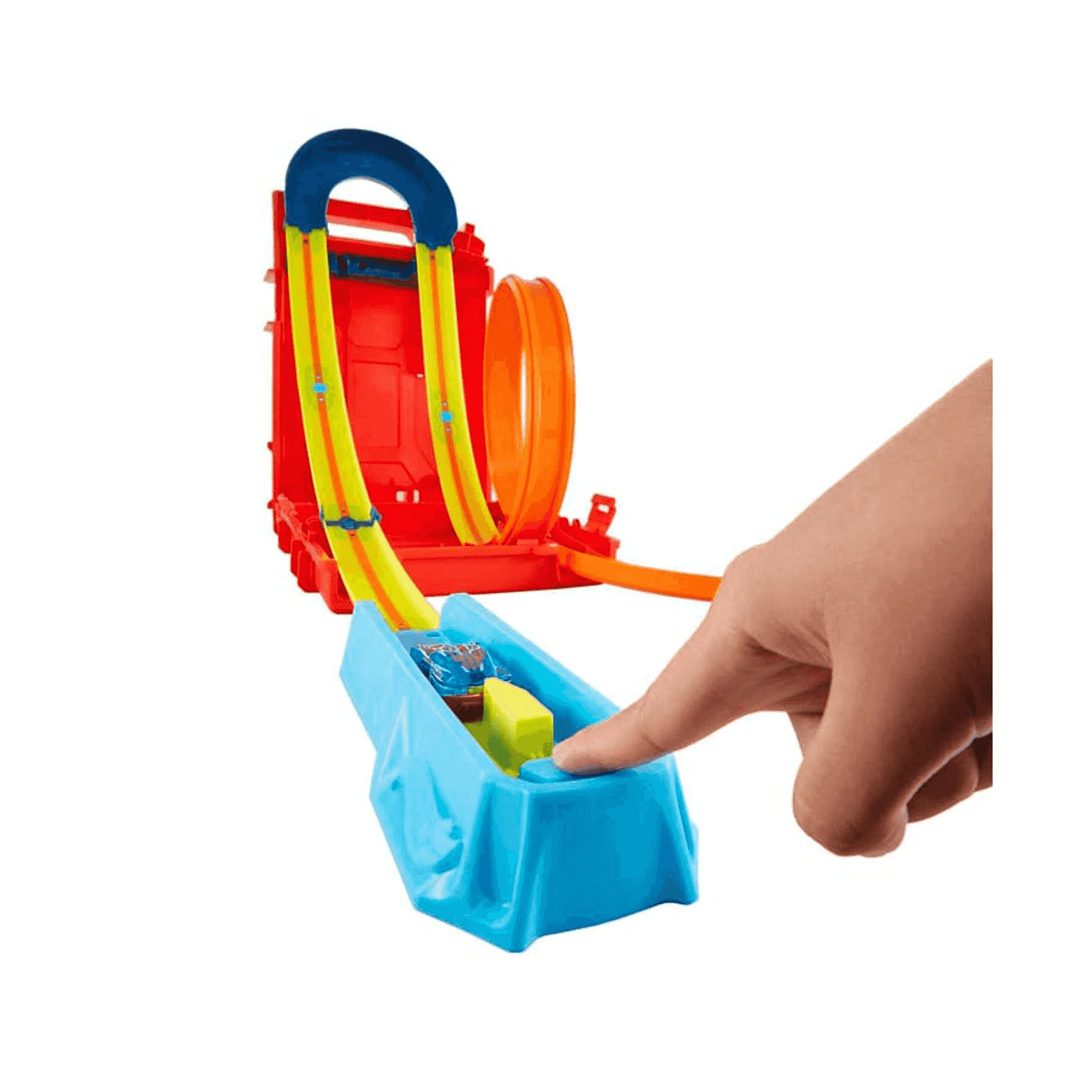 Hot Wheels Track Builder Caja de Acrobacias Pista coches de juguete 6 años - Image 2
