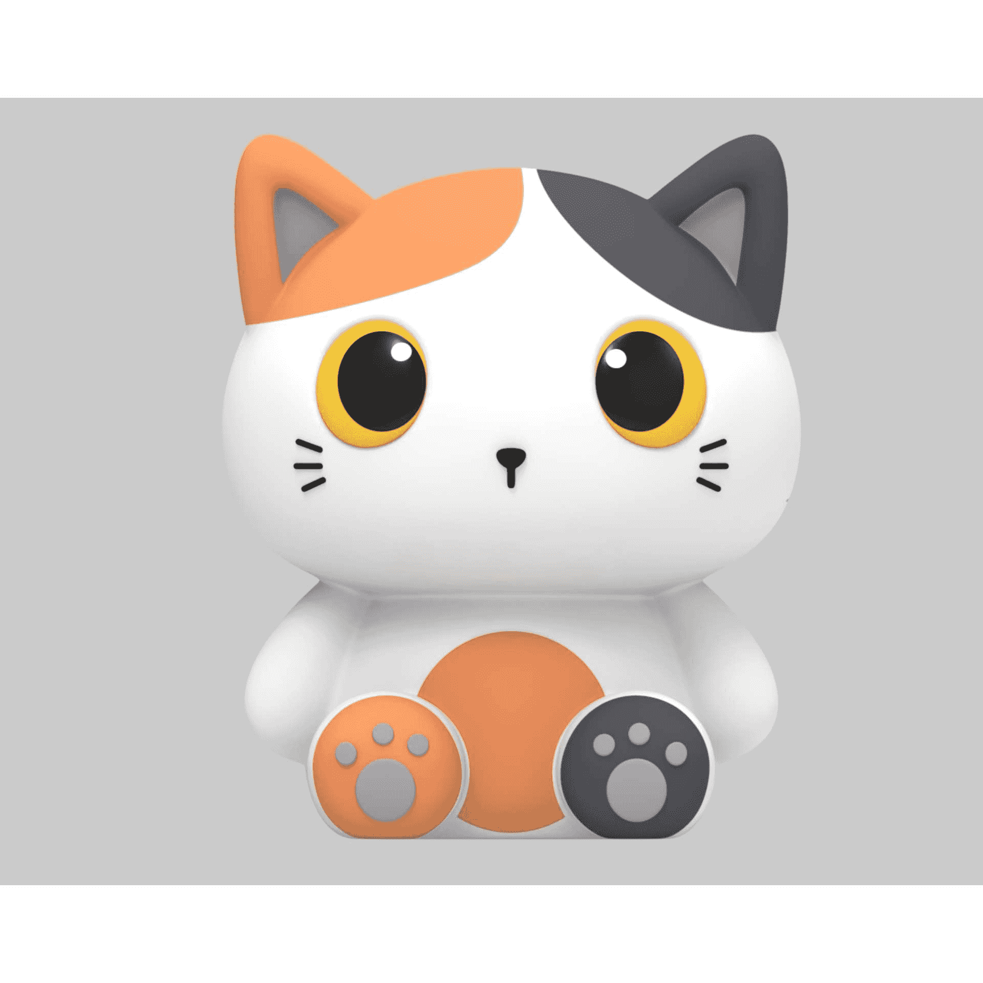 Hucha Vertical Orange Cat