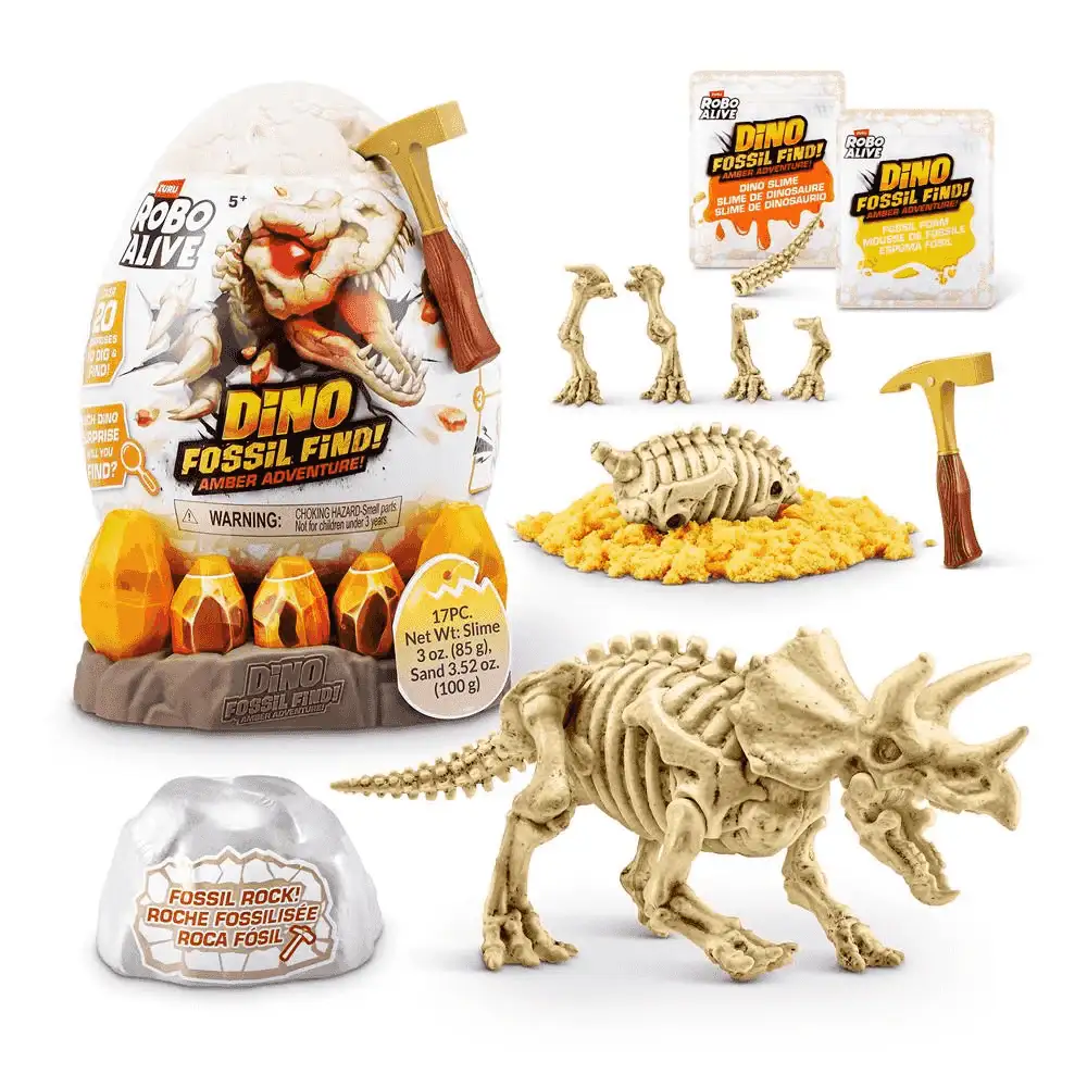 Huevo Robo Alive Dino Fossil Find – Amber Adventure - Image 4