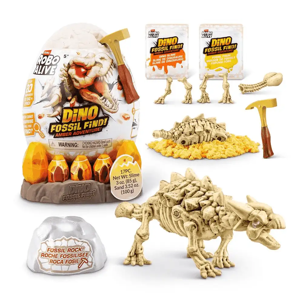 Huevo Robo Alive Dino Fossil Find – Amber Adventure - Image 6