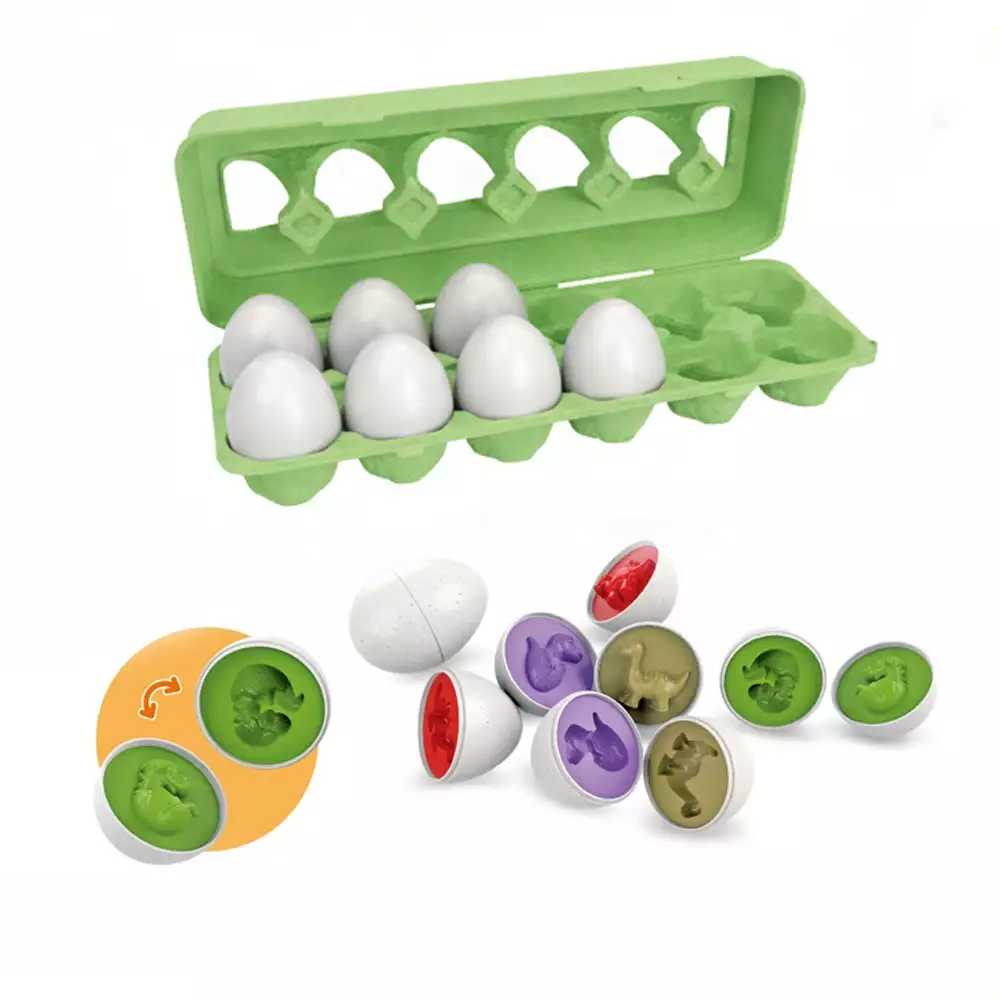 Huevos Dinosaurios Encajables 12 uds