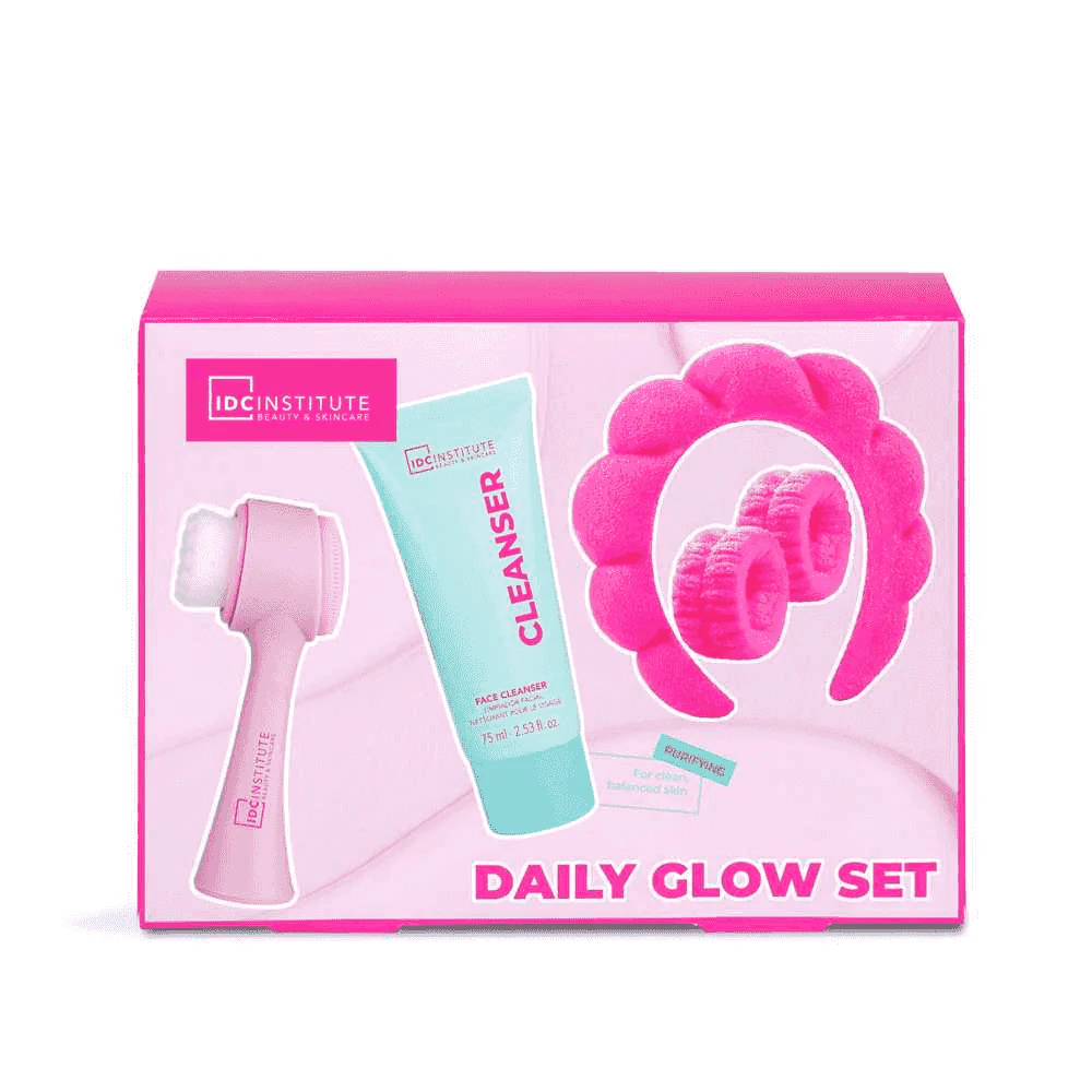 IDC Institute Glissy Face Pure Glow Set Limpieza Facial con Cepillo y Accesorios - Image 3