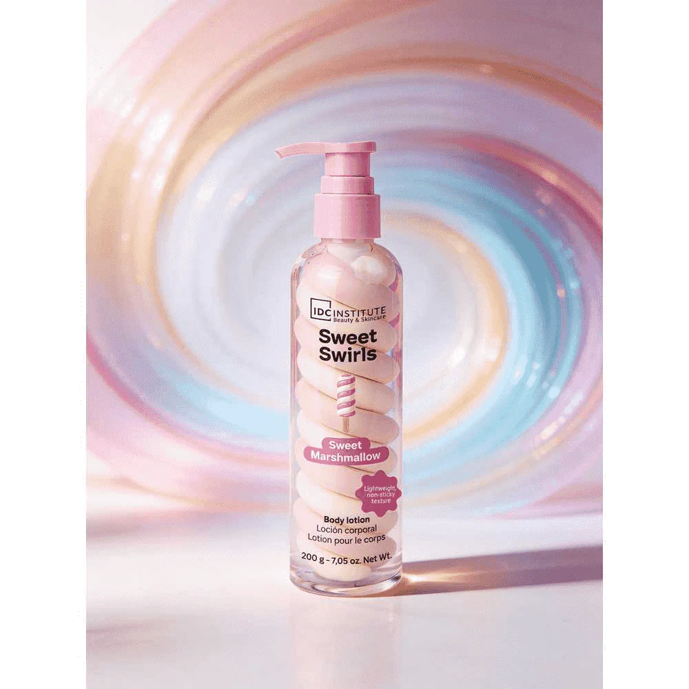 IDC Institute Sweet Swirls Marshmallow Lotion Crema Corporal Aroma Dulce - Image 2