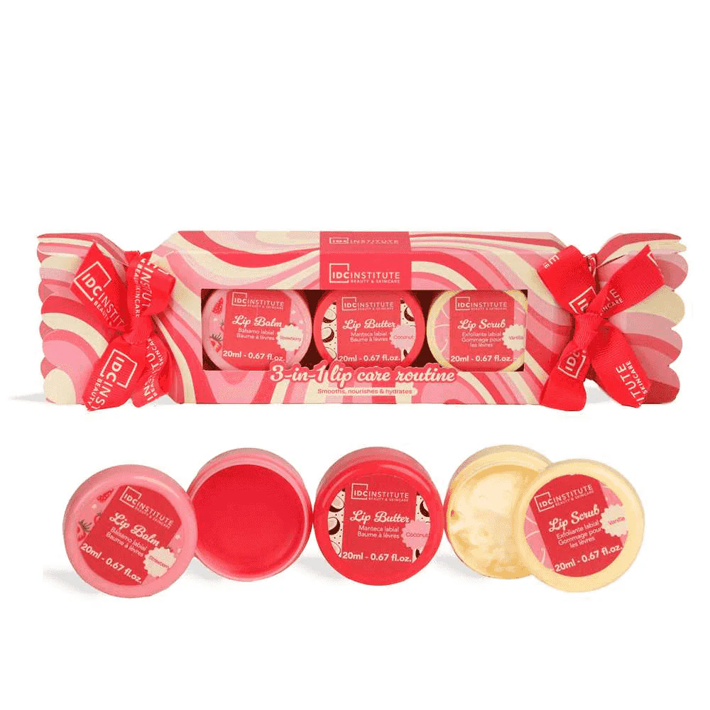 IDC Institute Sweet Swirls Tropical Lip Treatment Set Exfoliante y Bálsamo Labial - Image 3