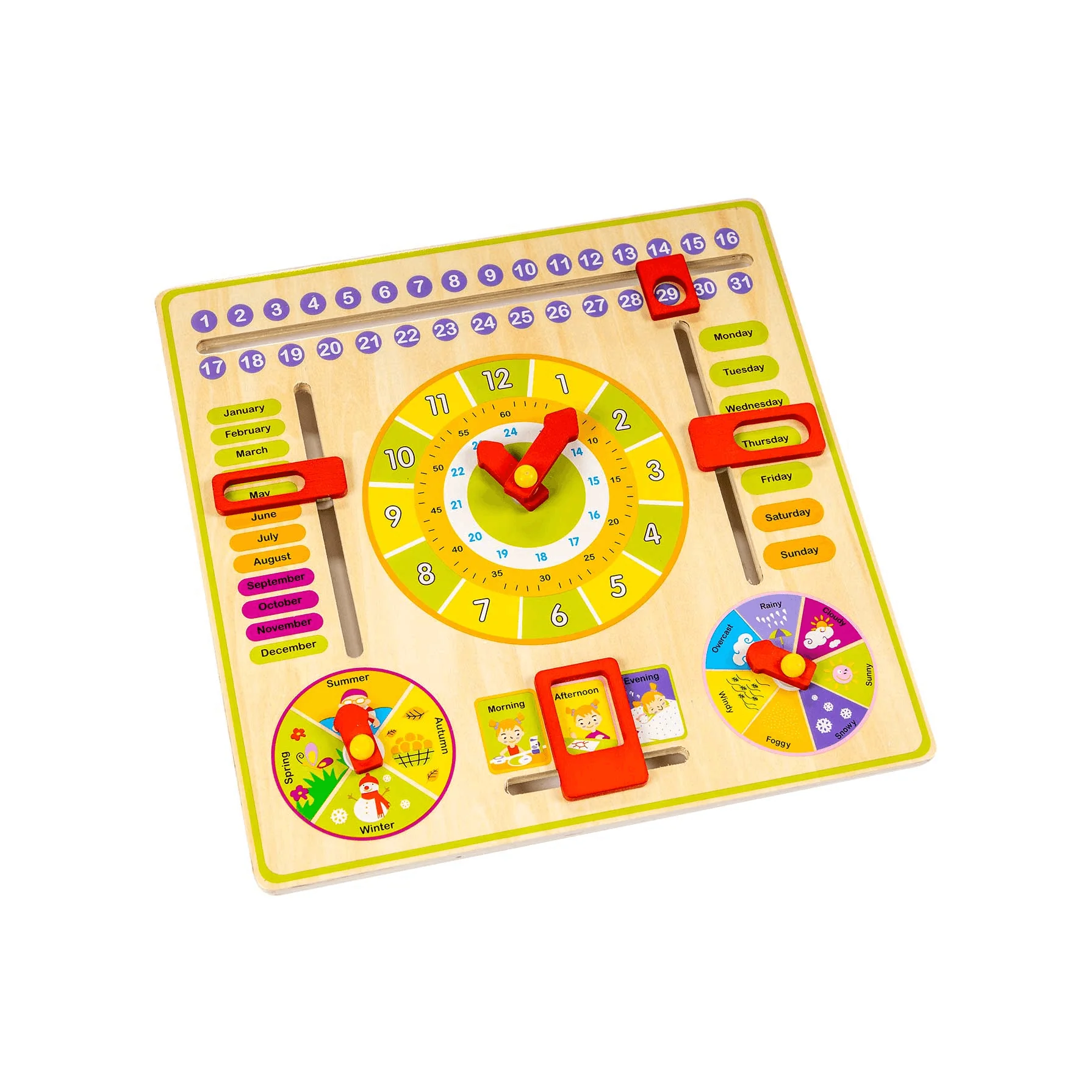 Infant Planet Calendario Actividades Madera