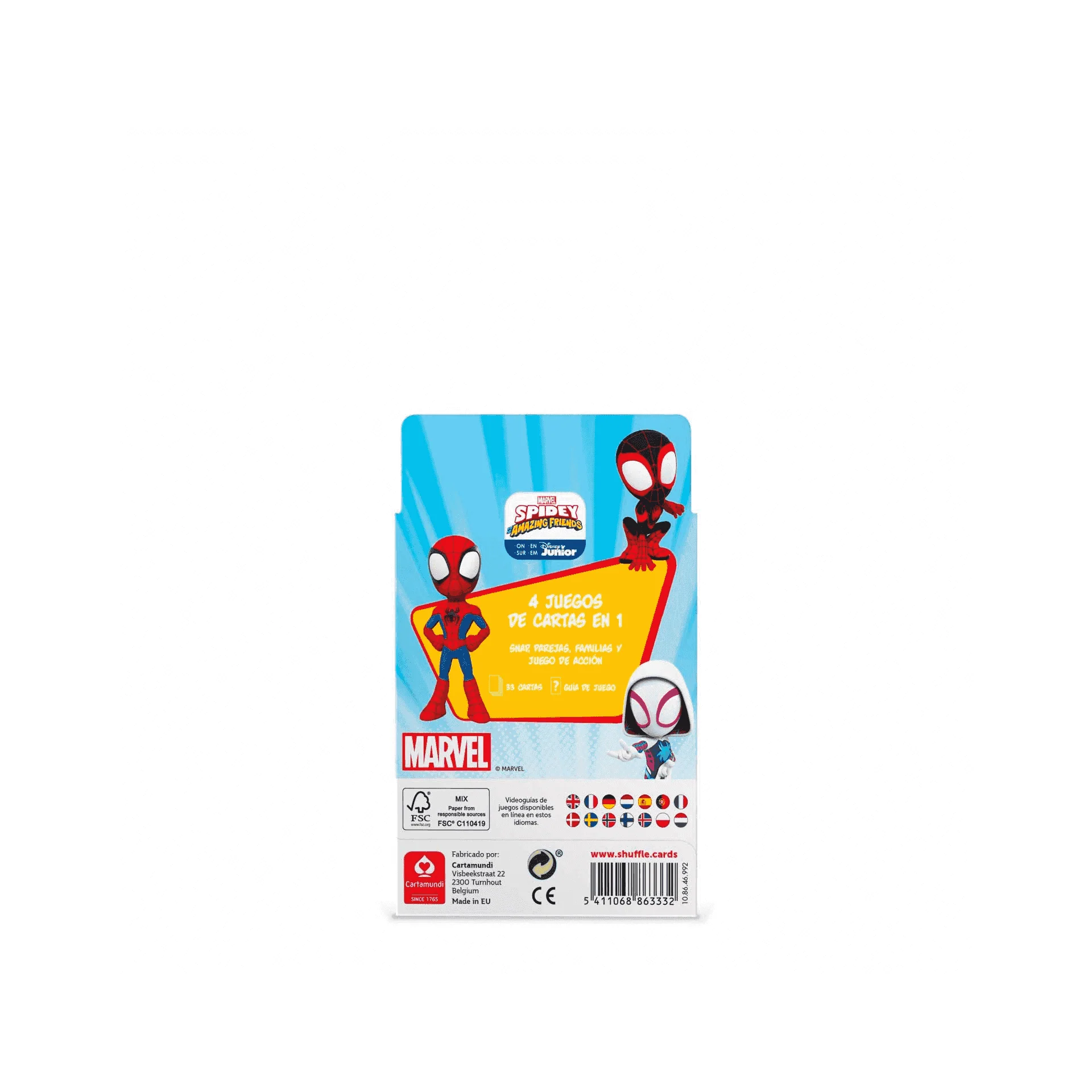 Juego de cartas Fournier 4 en 1 de Spiderman Marvel - Image 3