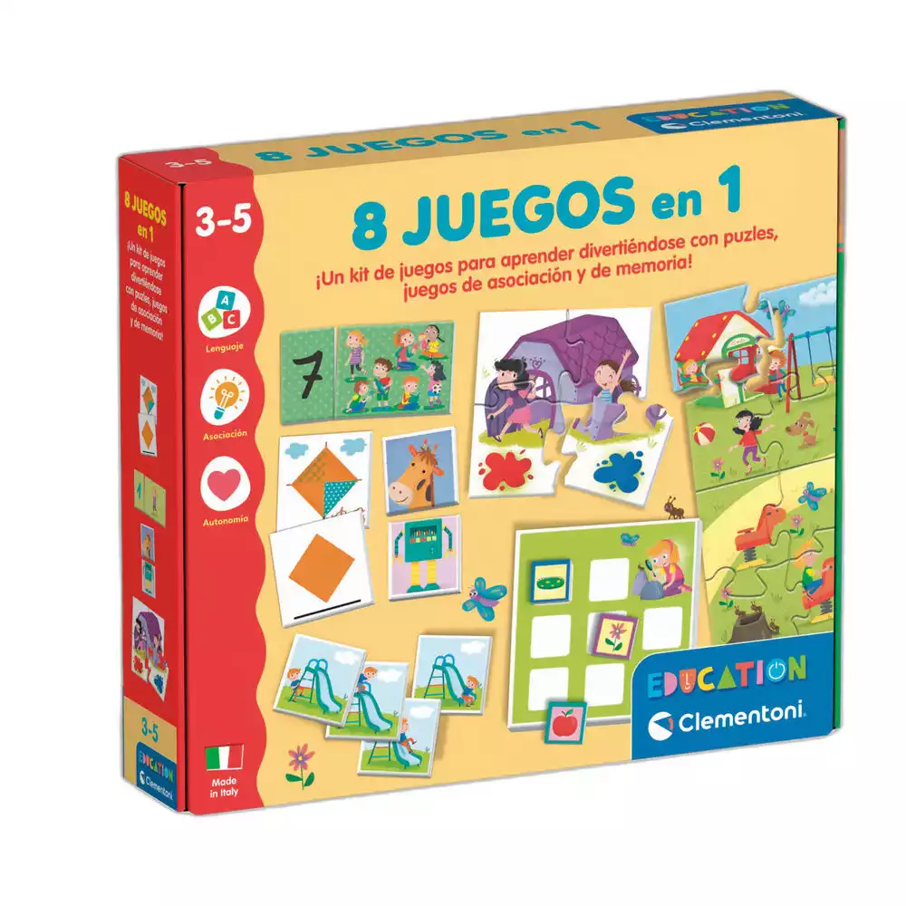 Juego Educativo Clementoni 8 Juegos en 1