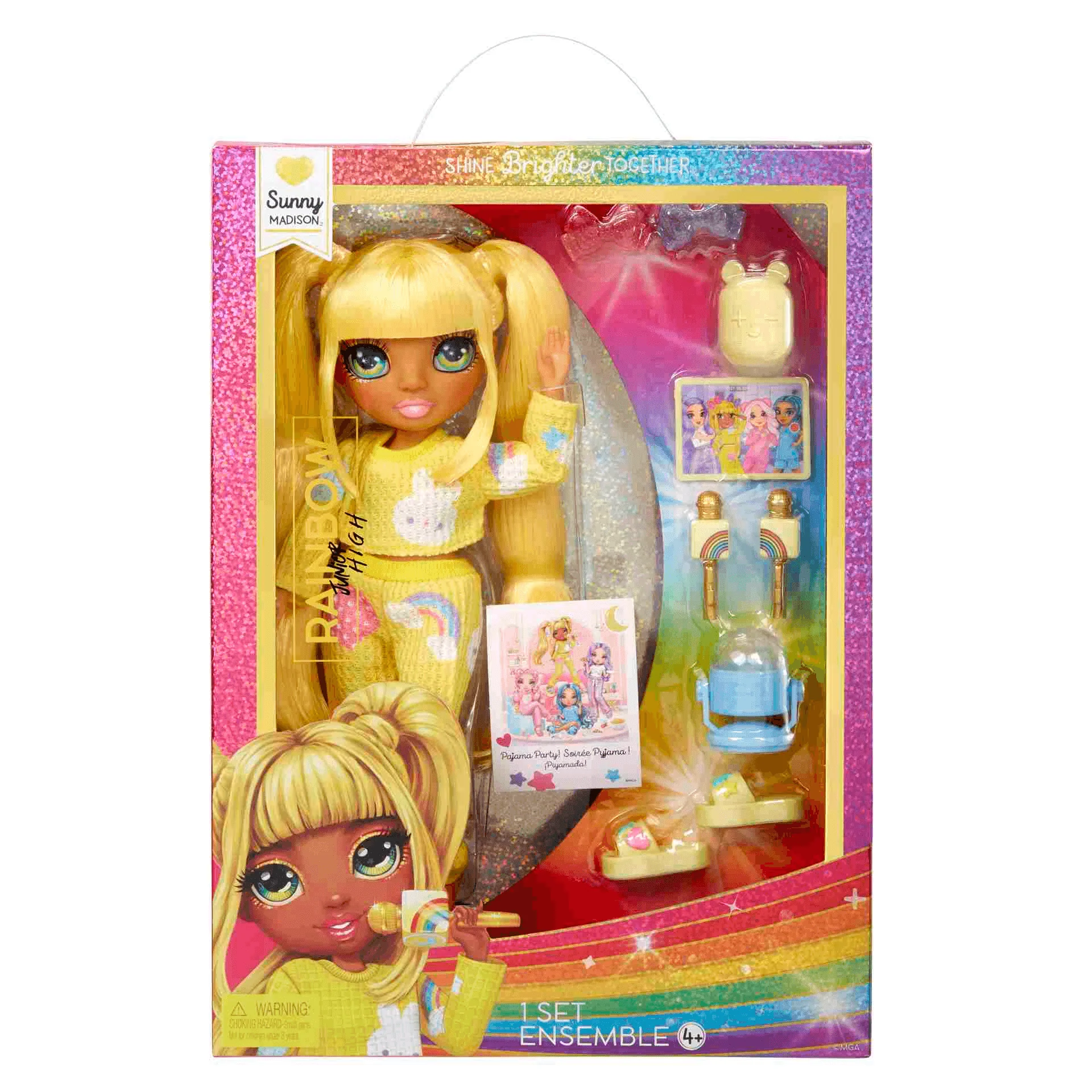 Junior High Muñeca Fiesta De Pijamas Sunny Yellow