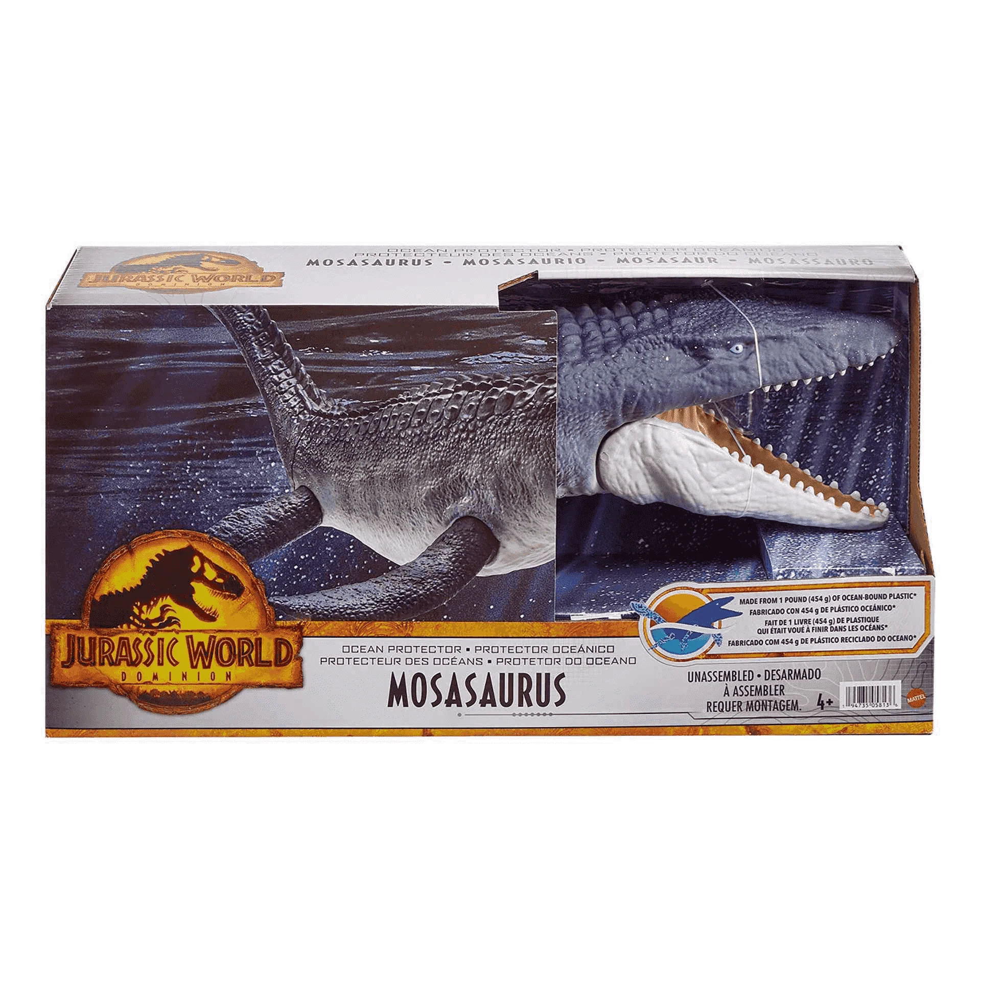 Jurassic World Dinosaurio Mosasaurus defensor del océano 4 años - Image 3