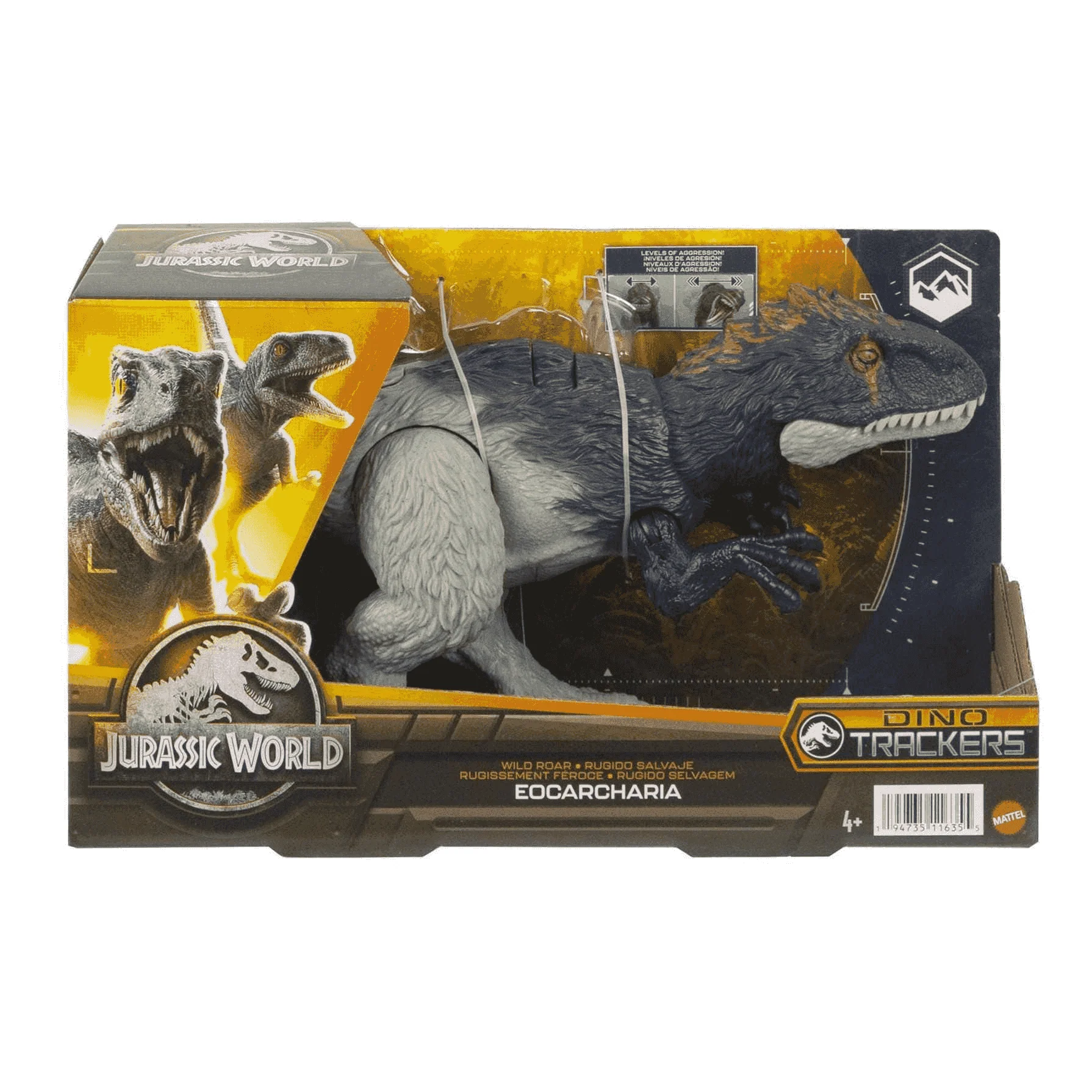 Jurassic World Rugido salvaje Eocarcharia Dinosaurio juguete 4 años
