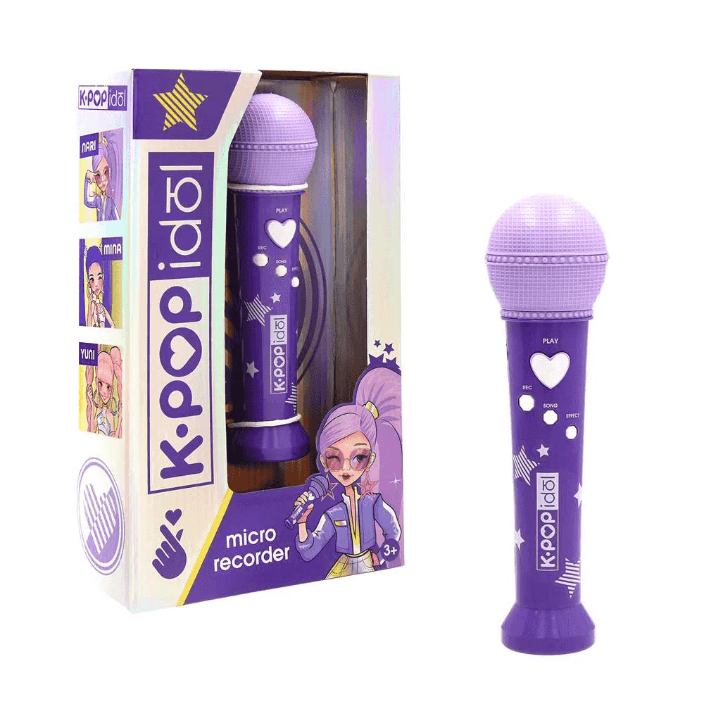 K Pop Idol Micro Recorder Micrófono Infantil para Grabar y Reproducir Voz