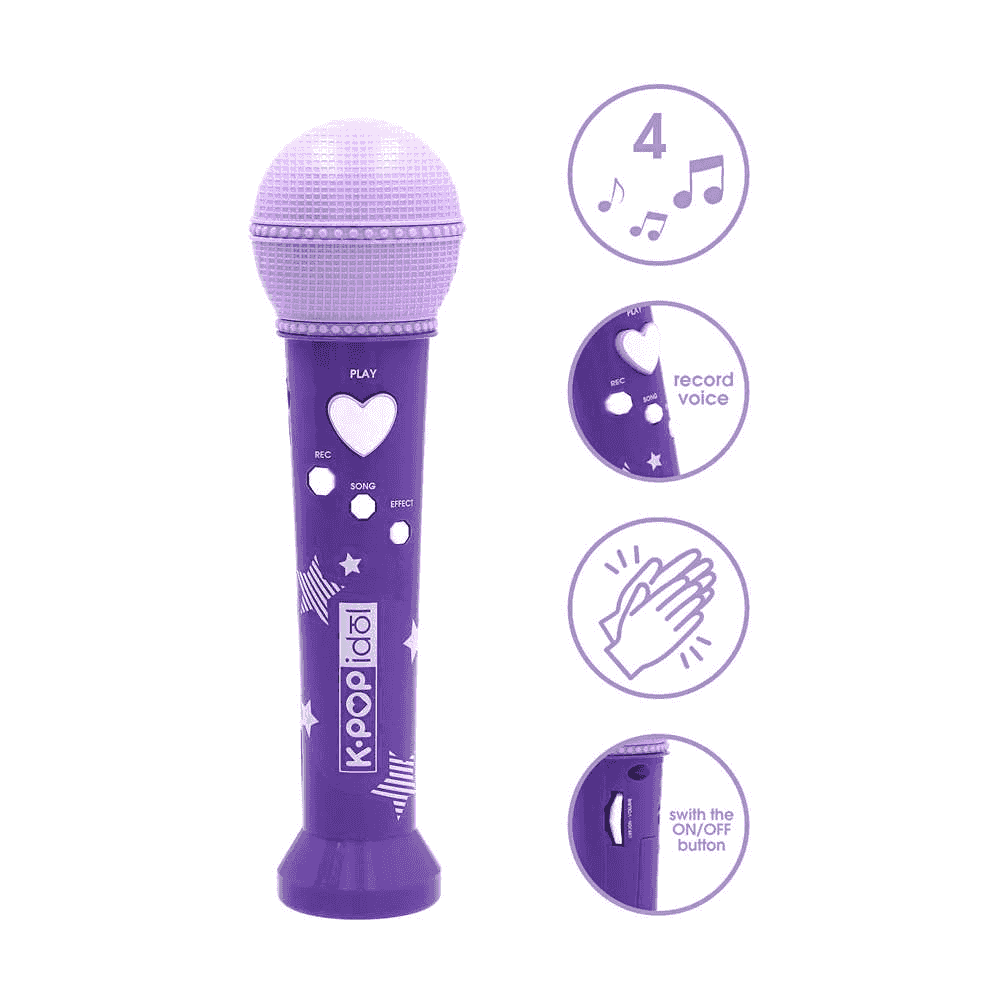 K Pop Idol Micro Recorder Micrófono Infantil para Grabar y Reproducir Voz - Image 2