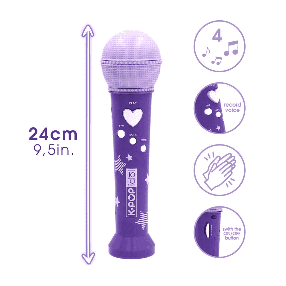 K Pop Idol Micro Recorder Micrófono Infantil para Grabar y Reproducir Voz - Image 3