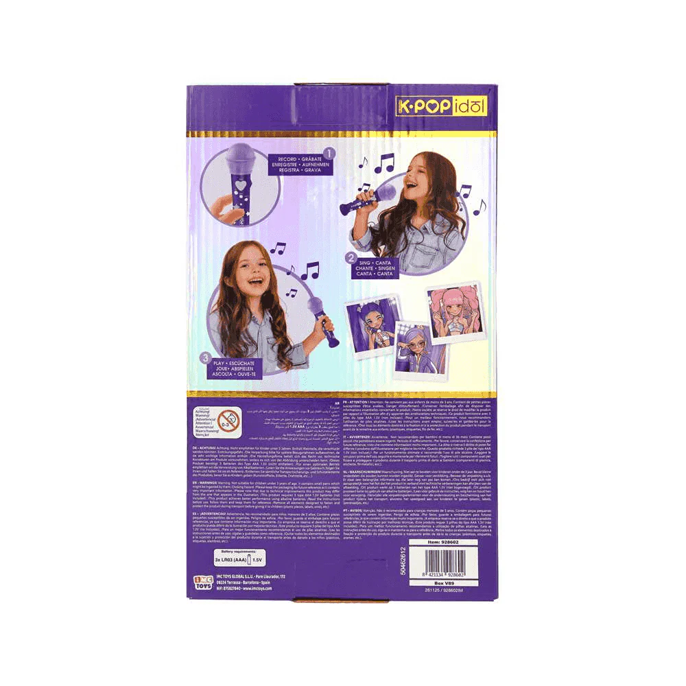 K Pop Idol Micro Recorder Micrófono Infantil para Grabar y Reproducir Voz - Image 5