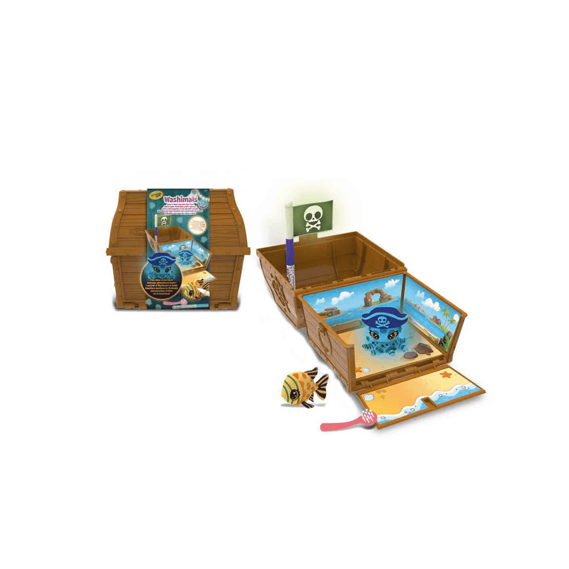Kit Cofre del Tesoro Washimals Crayola