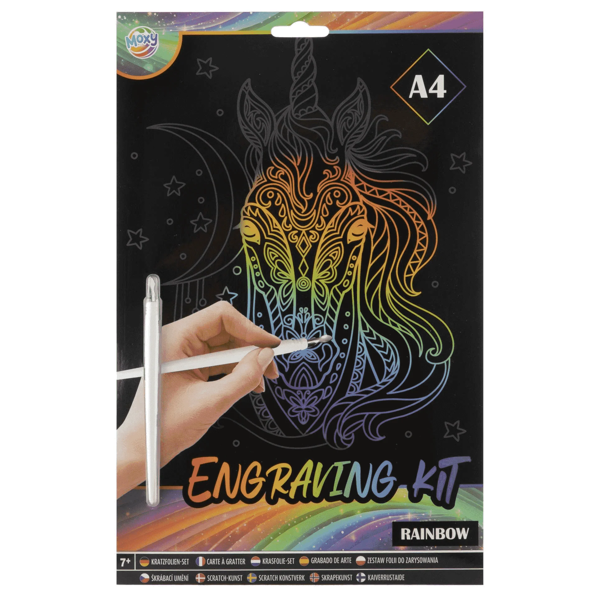 Kit de Arte para Rascar A4 Moxy – 3 Diseños Surtidos - Image 4