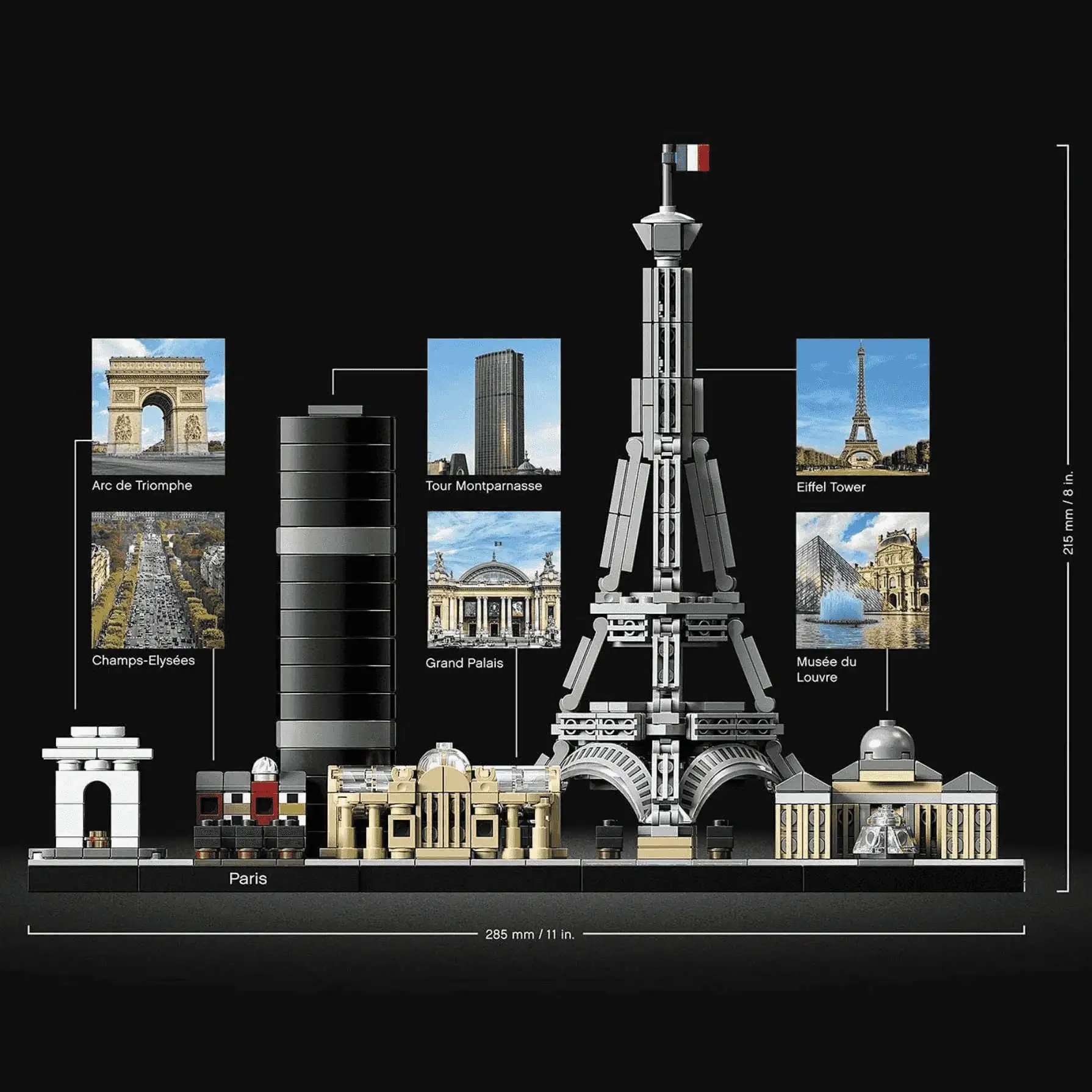 Kit de construcción LEGO Architecture Skyline Collection (694 elementos): París (21044) - Image 3