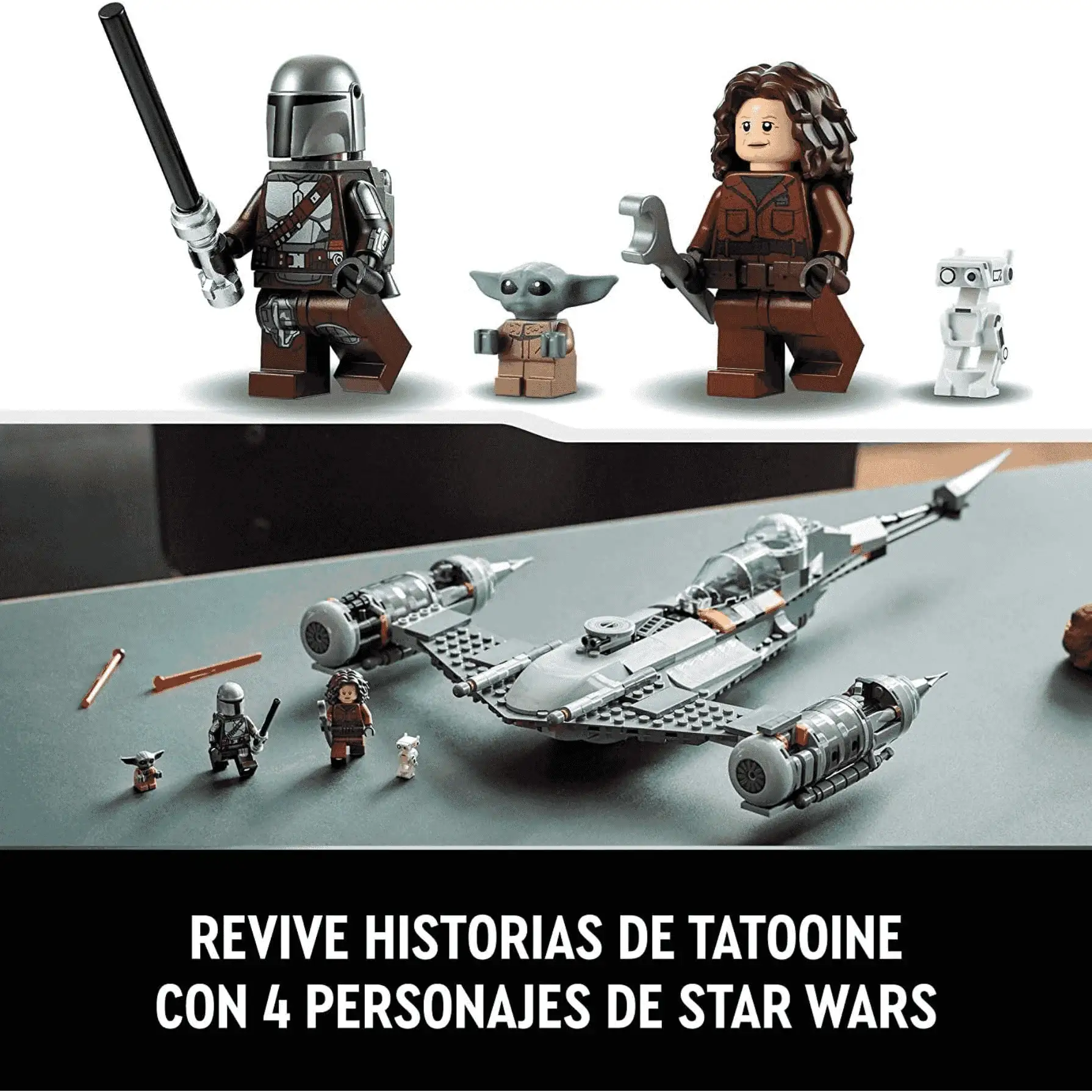 Kit de construcción LEGO Star Wars 75325 Caza Estelar N-1 de The Mandalorian (412 piezas) - Image 4