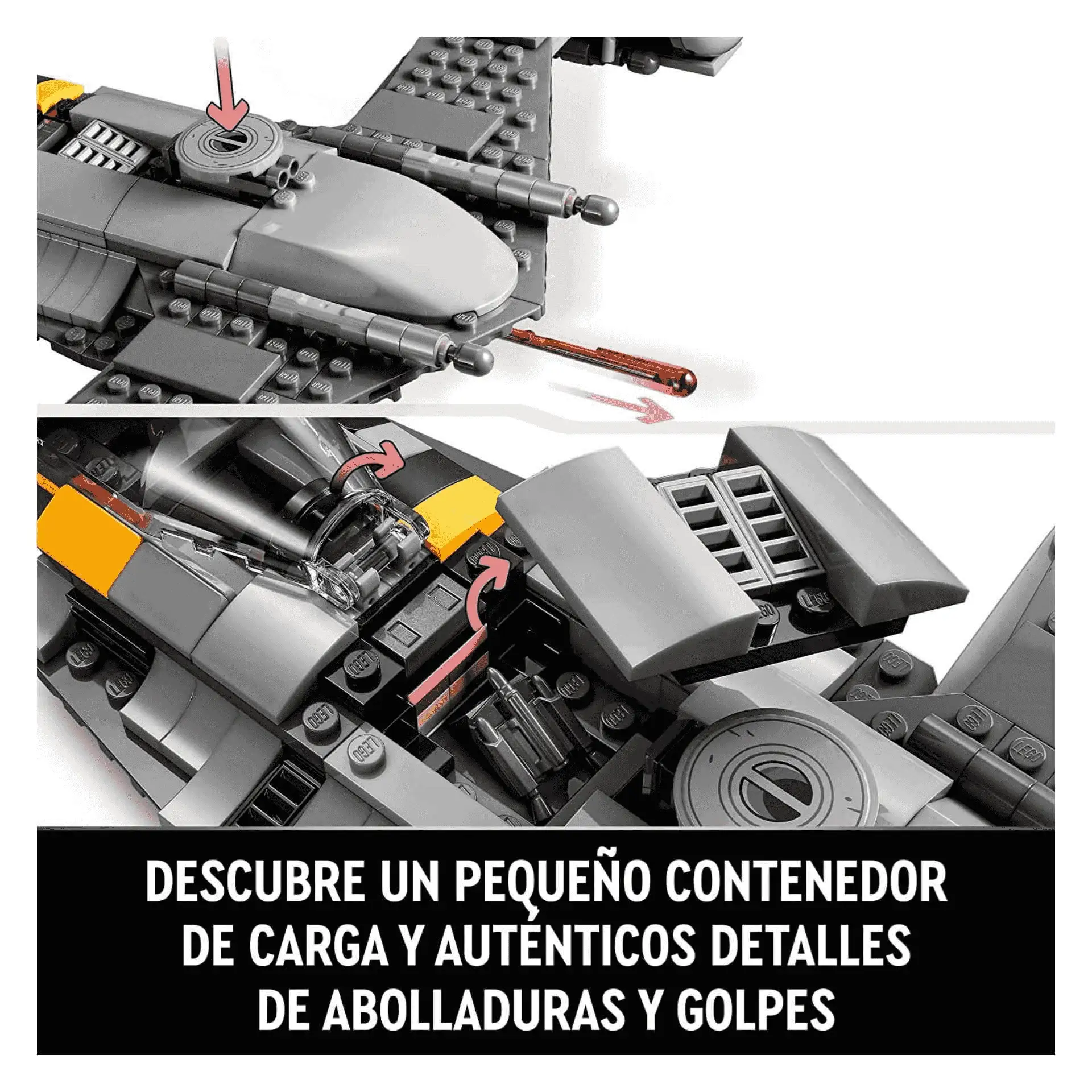 Kit de construcción LEGO Star Wars 75325 Caza Estelar N-1 de The Mandalorian (412 piezas) - Image 5