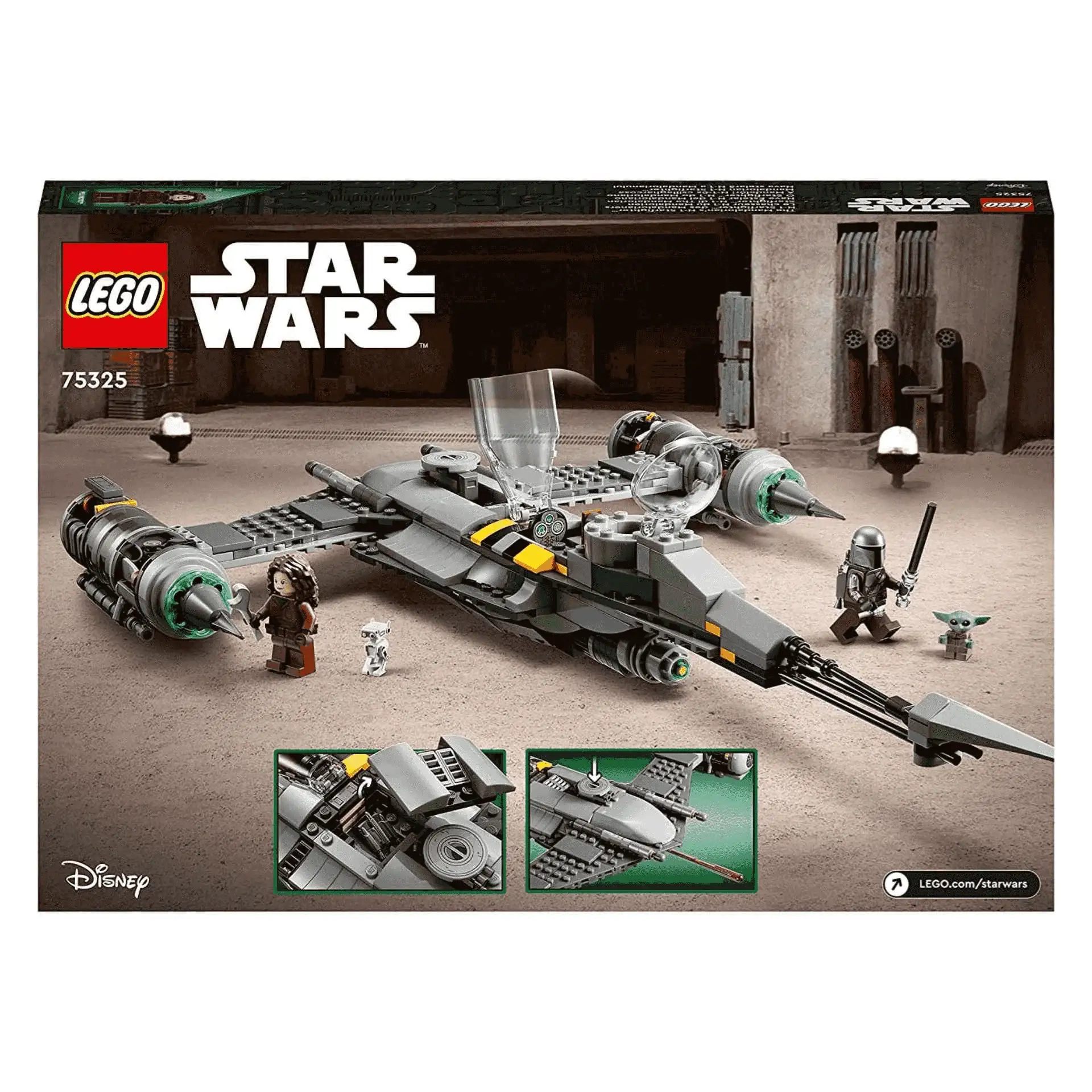 Kit de construcción LEGO Star Wars 75325 Caza Estelar N-1 de The Mandalorian (412 piezas) - Image 7