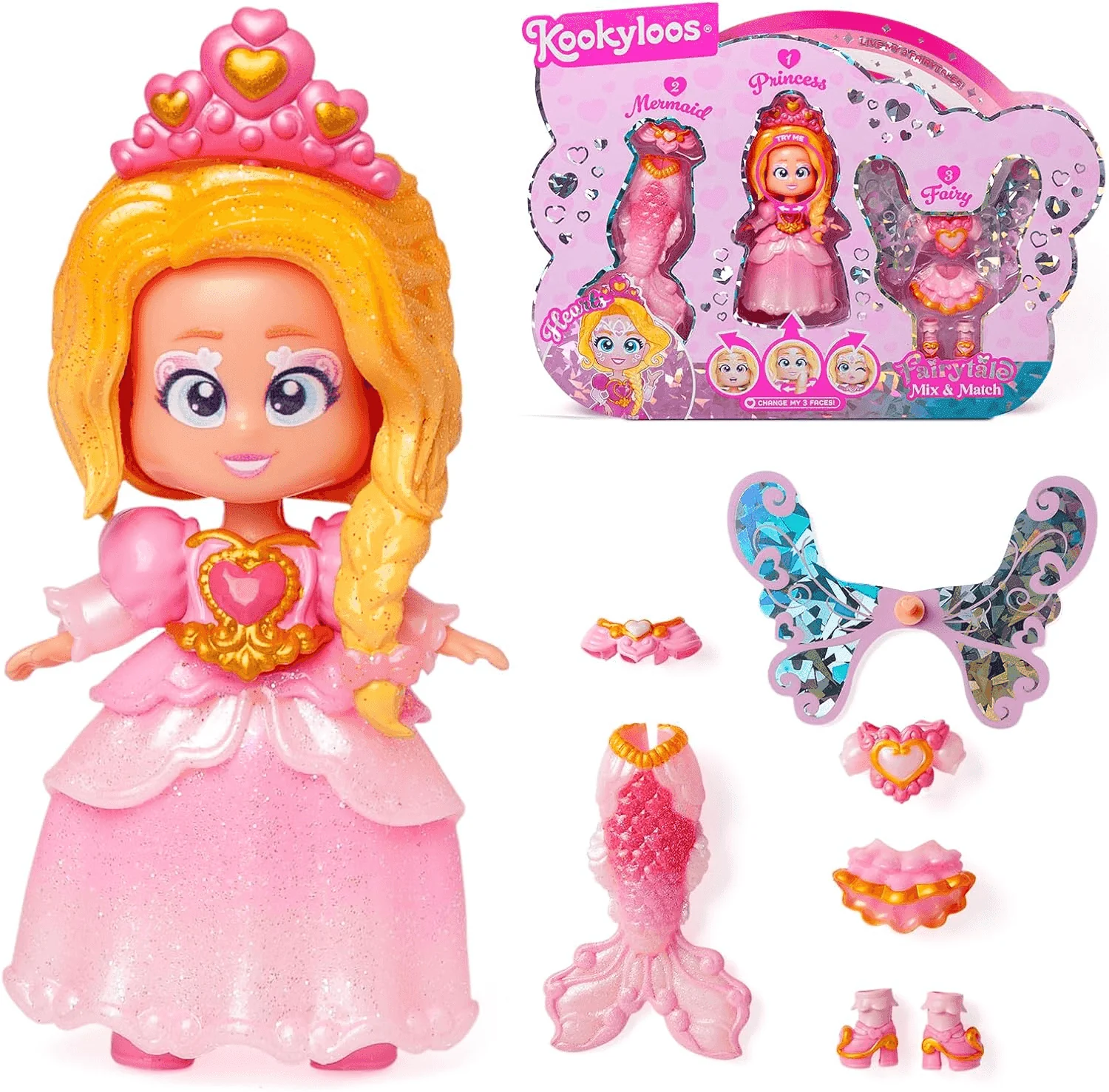 KookyLoos Fairytale Mix & Match - Muñeca con 3 Outfits - Image 2