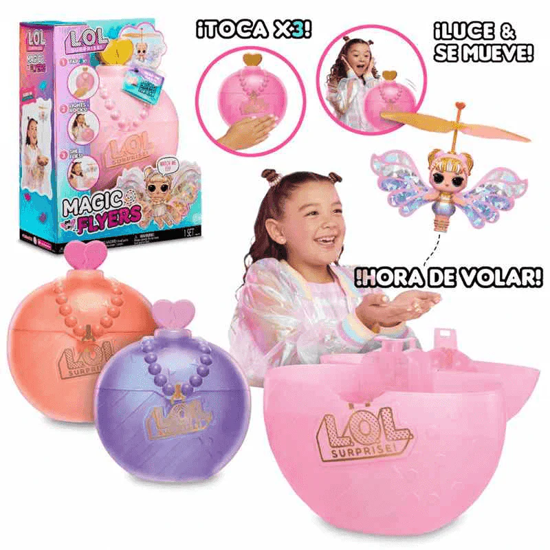 L.O.L. Surprise Muñeca Voladora Magic Wishies - Flutter Star (Alas rosas) - Image 3
