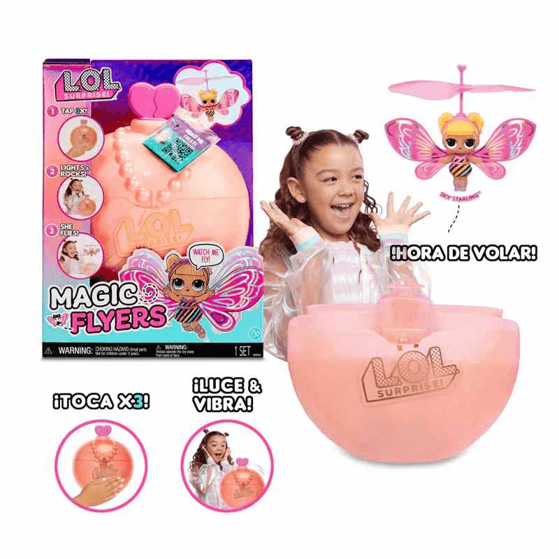 L.O.L. Surprise Muñeca Voladora Magic Wishies - Wonder Wings (Alas doradas)