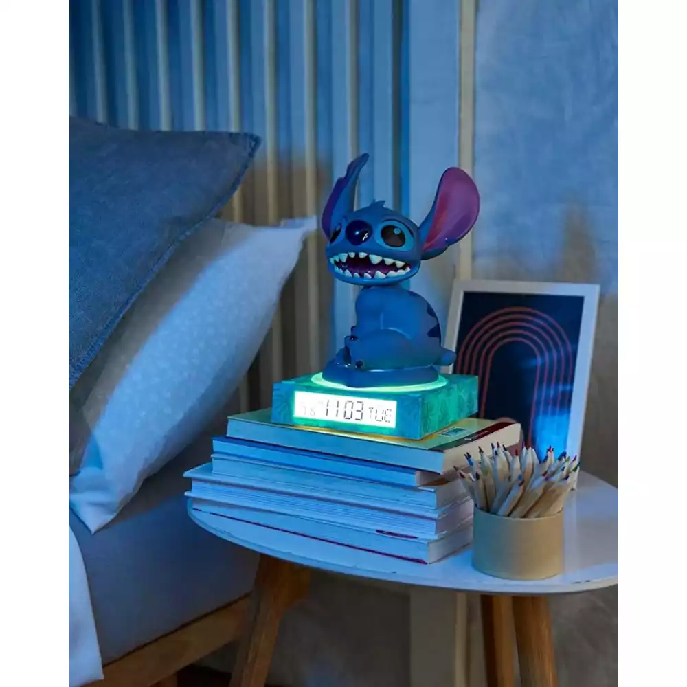 Lámpara 3D Stitch Despertador LED con Fecha - Image 4