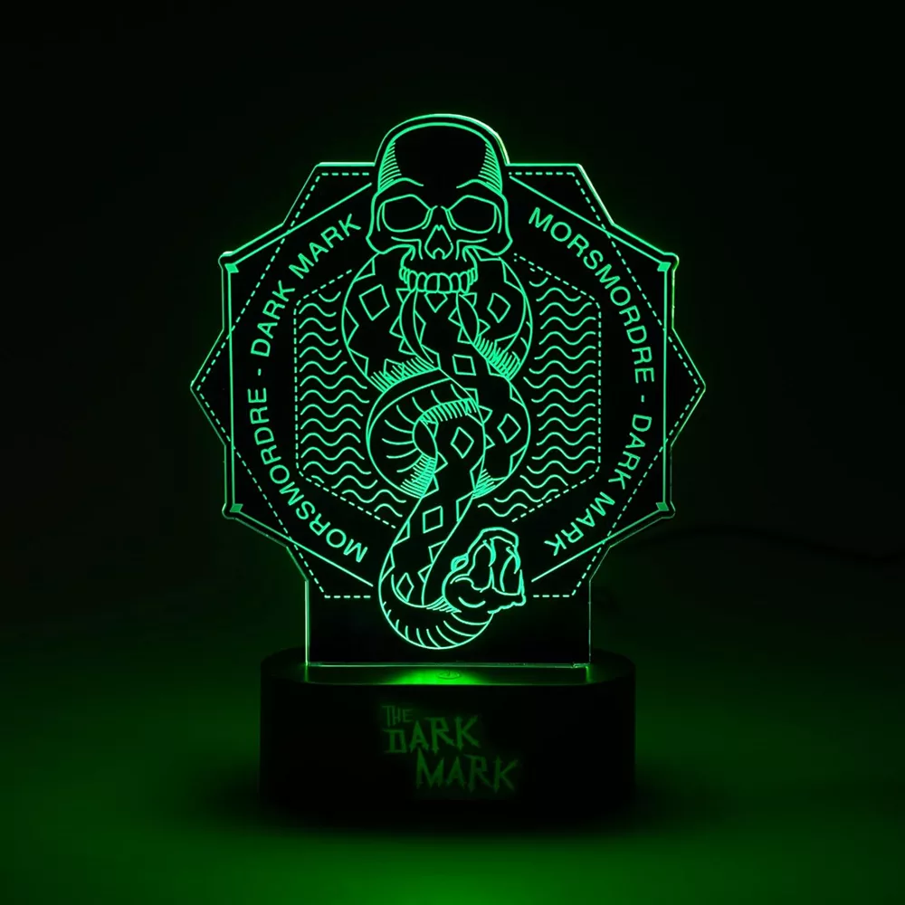Lámpara LED de Mesa Harry Potter Marca Tenebrosa