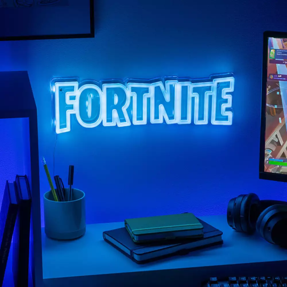 Lámpara LED neón Fortnite pared 40 cm - Image 3